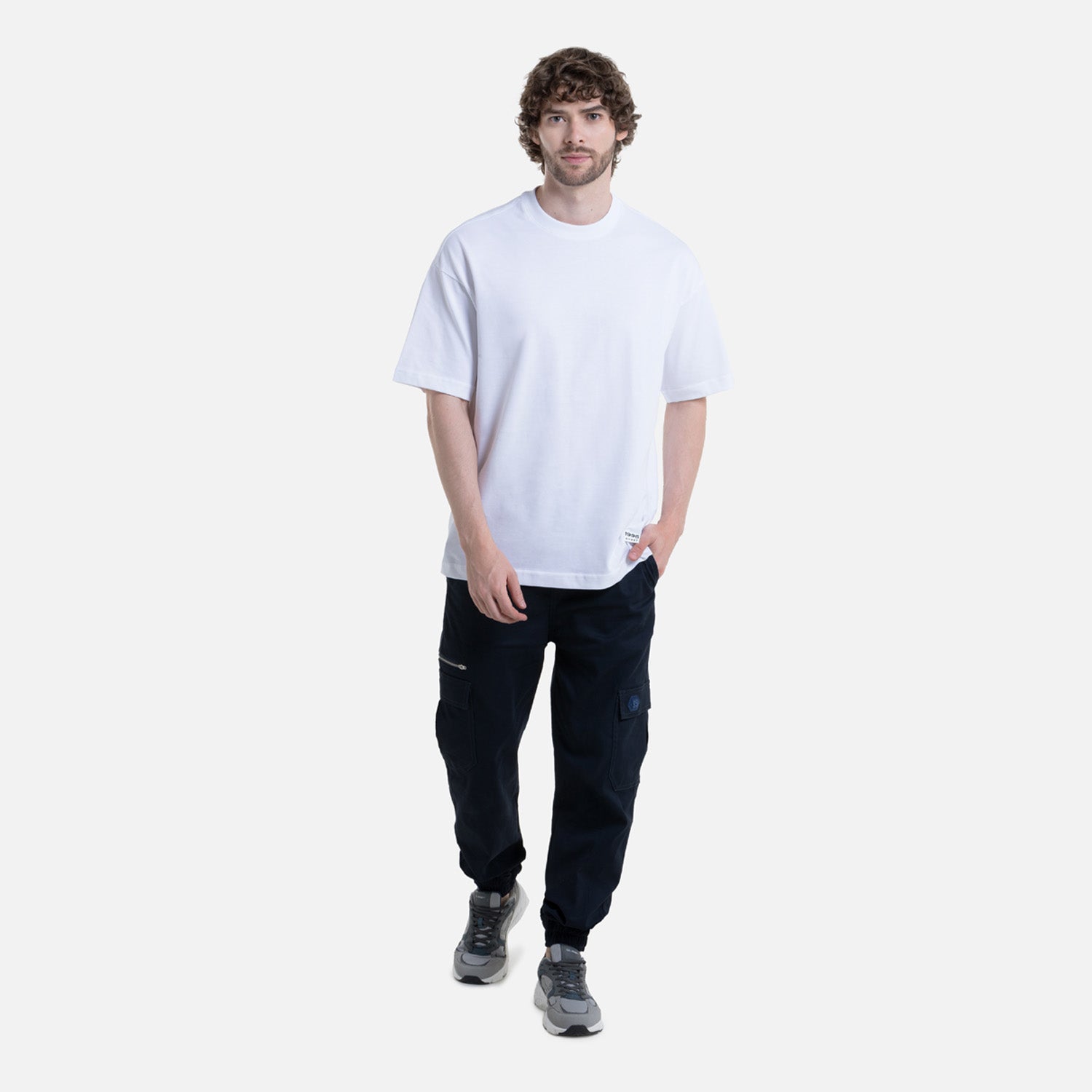 CAMISETA MANGA CORTA COLOR BLANCO OPTICO