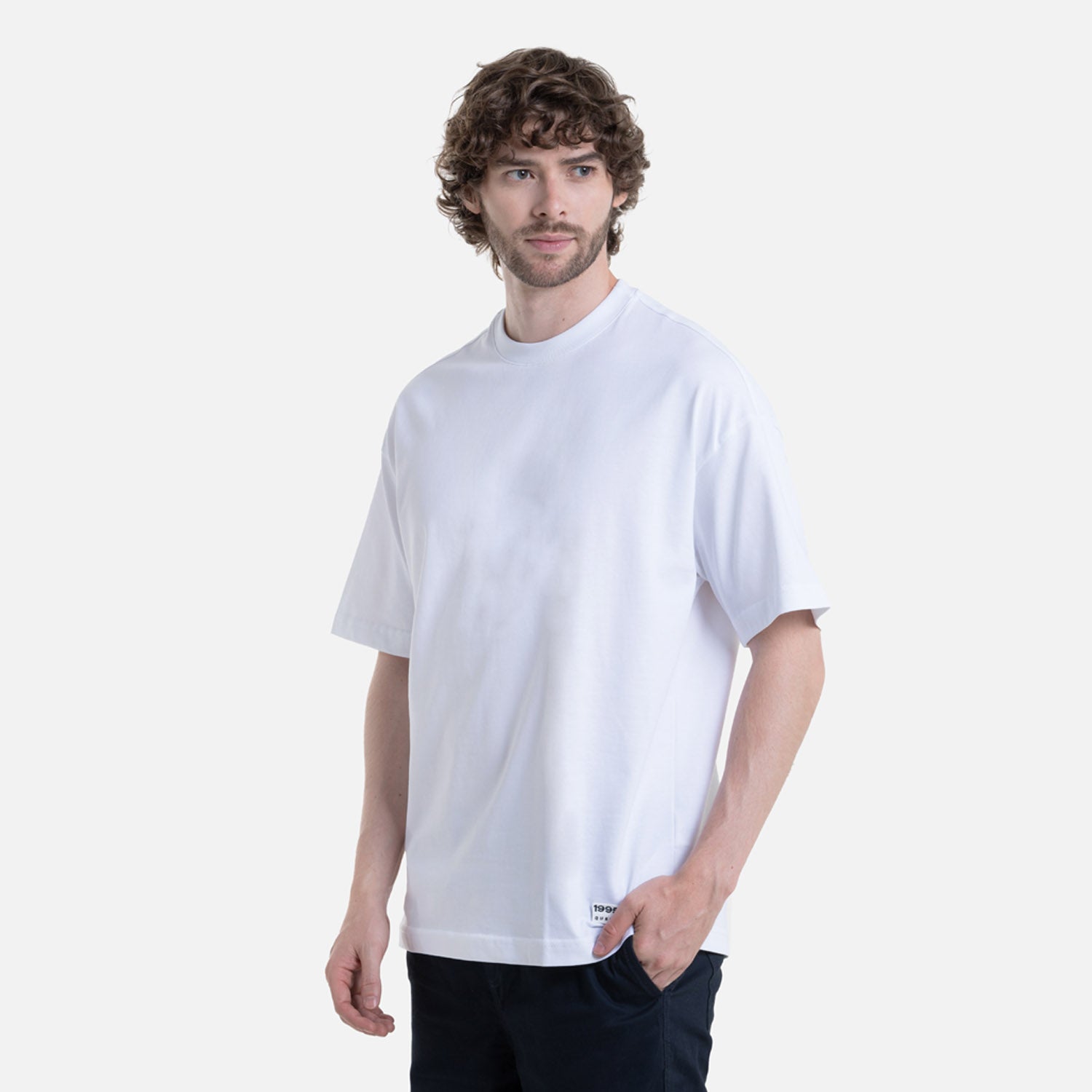 CAMISETA MANGA CORTA COLOR BLANCO OPTICO