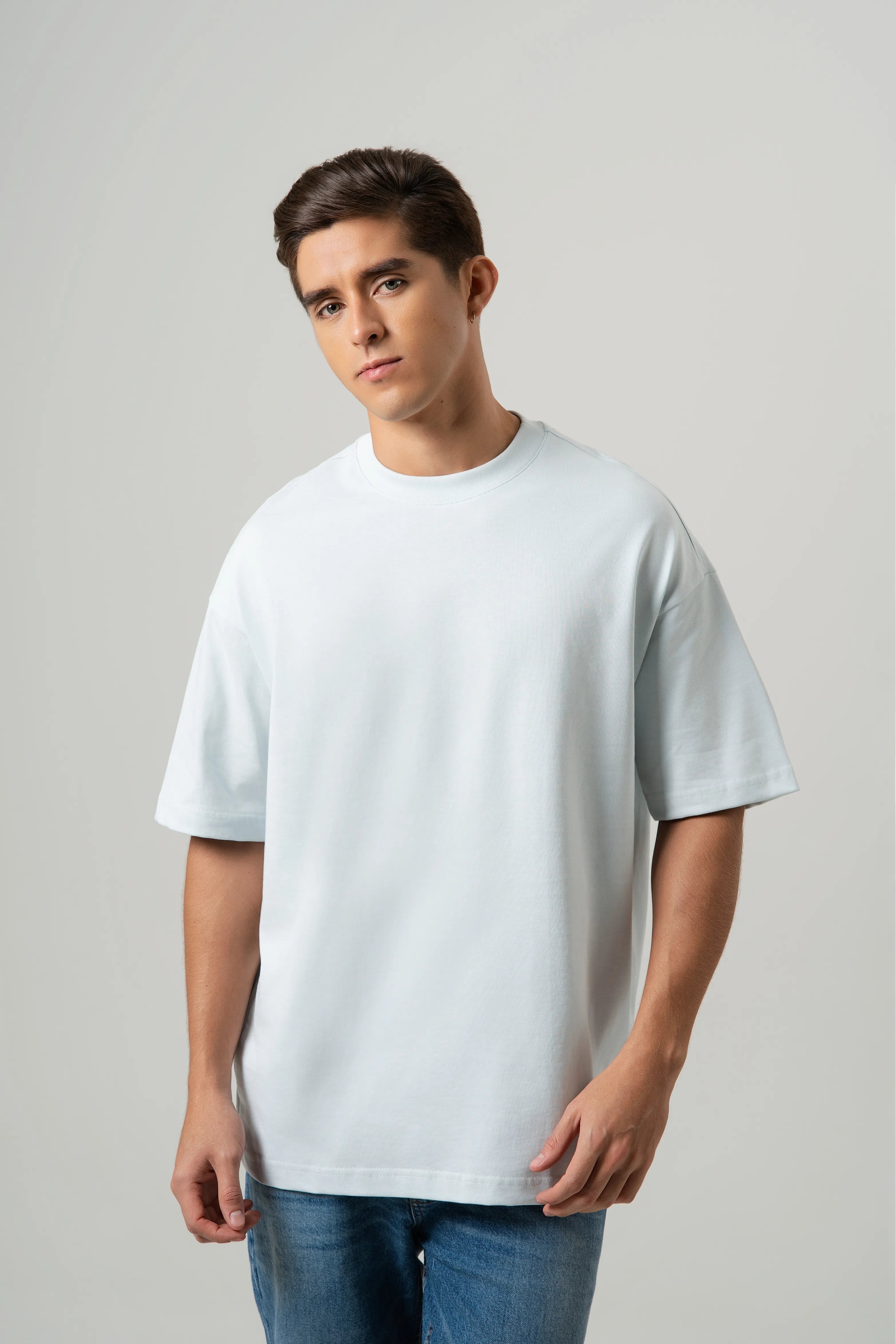 CAMISETA MANGA CORTA COLOR AZUL BALADA – Quest Colombia