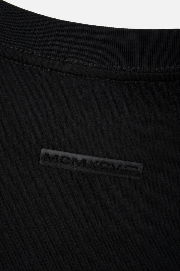 CAMISETA MANGA CORTA COLOR NEGRO