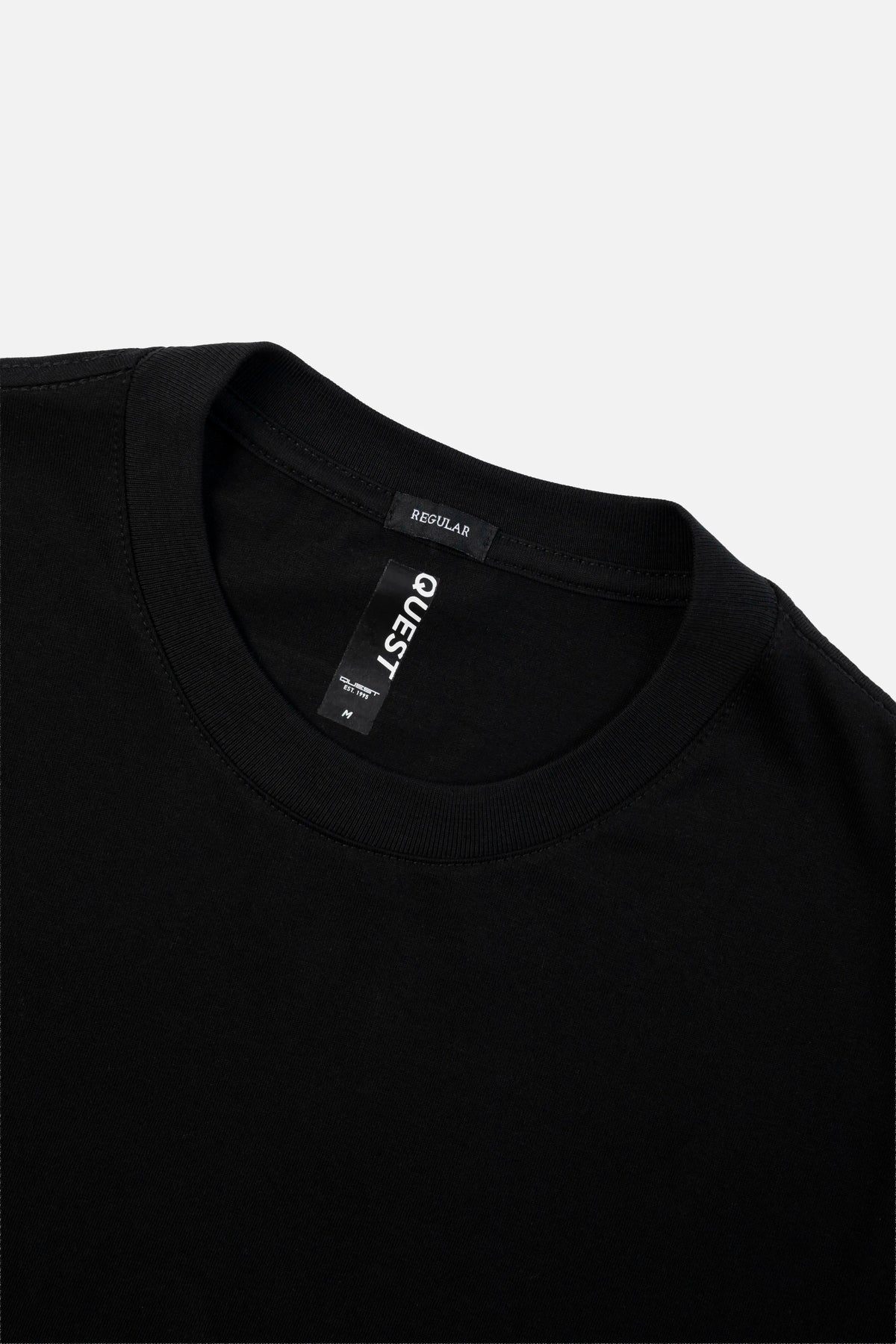 CAMISETA MANGA CORTA COLOR NEGRO