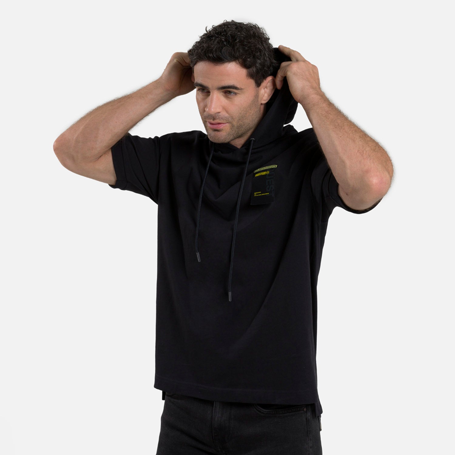 CAMISETA MANGA CORTA COLOR NEGRO