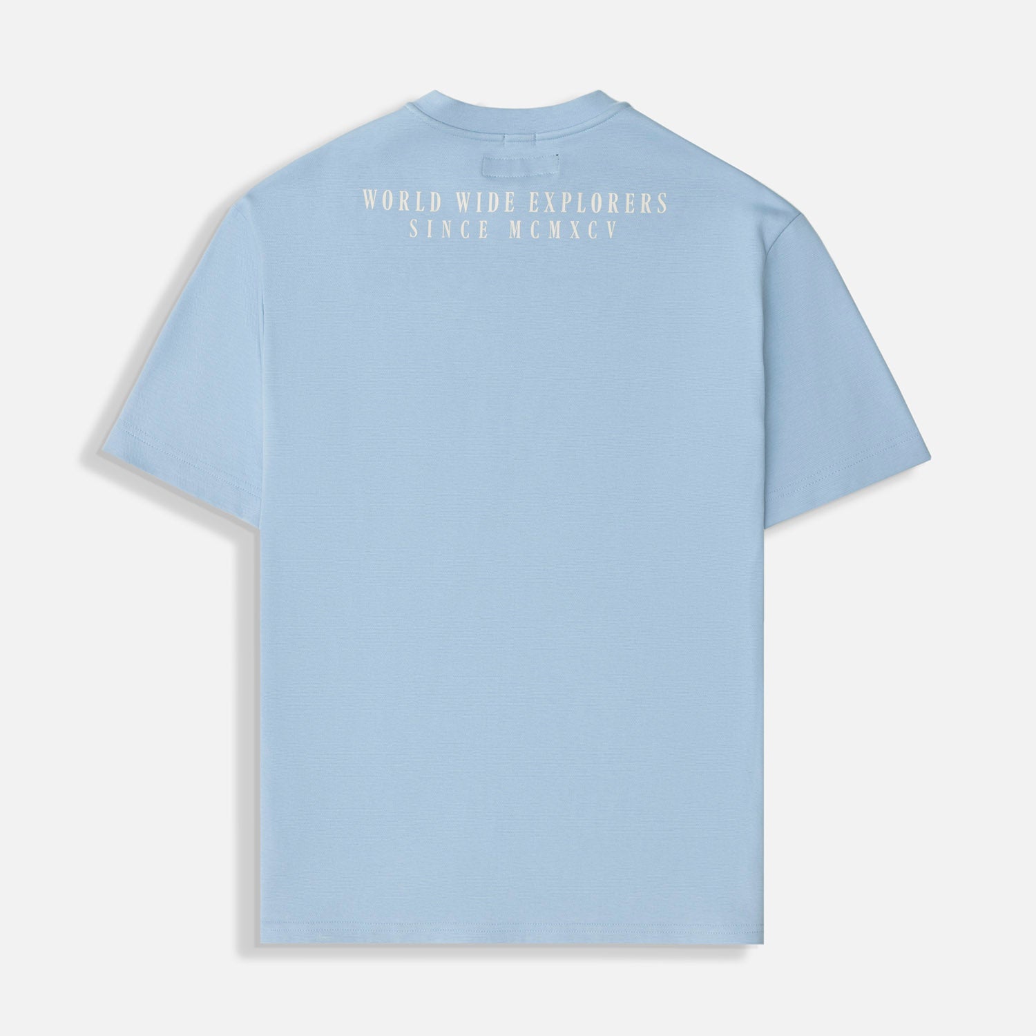 CAMISETA MANGA CORTA COLOR AZUL CHAMBRAY