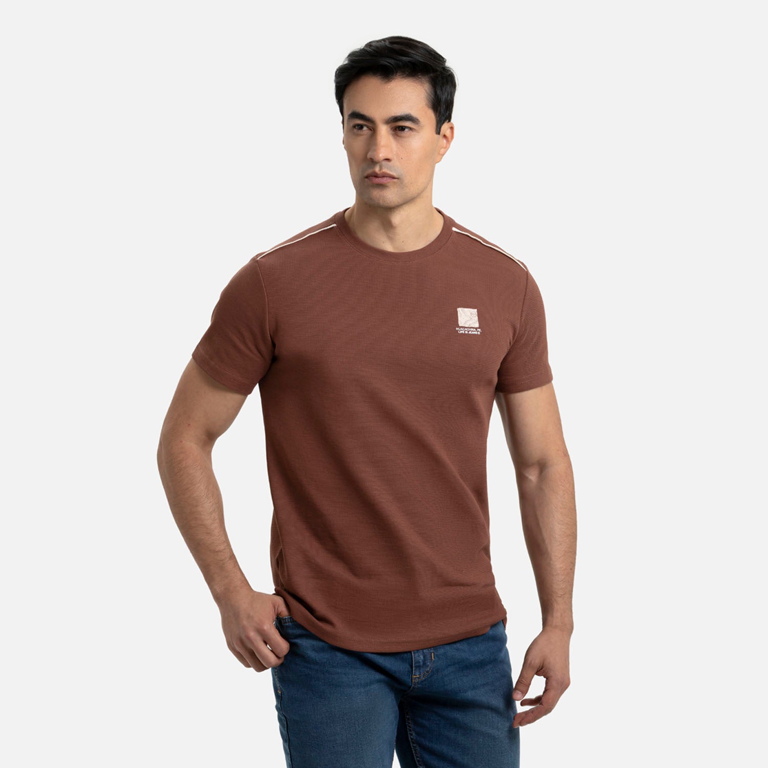 CAMISETA MANGA CORTA COLOR BRUNETTE