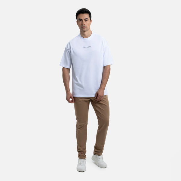 CAMISETA MANGA CORTA COLOR BLANCO OPTICO