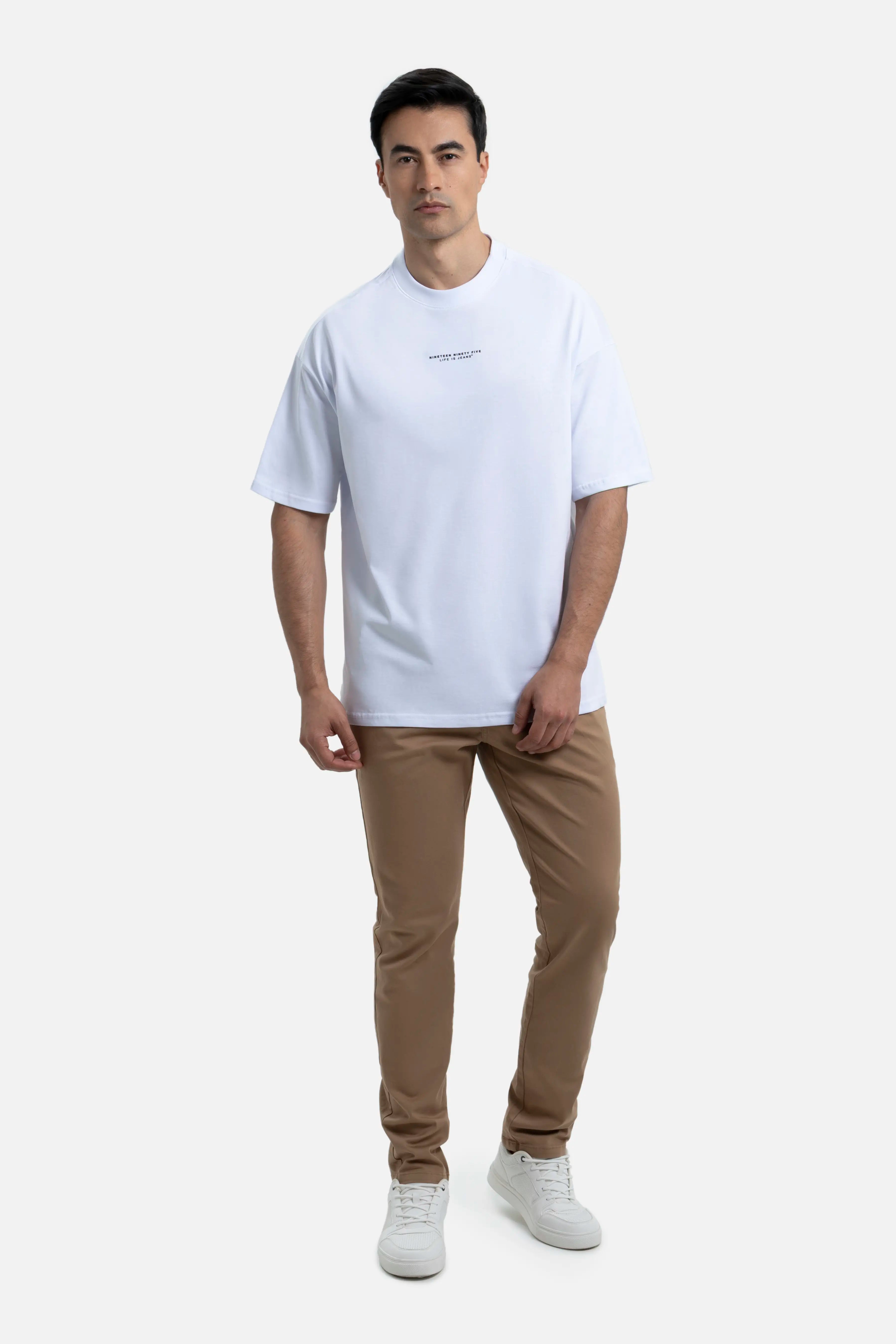 CAMISETA MANGA CORTA COLOR BLANCO OPTICO