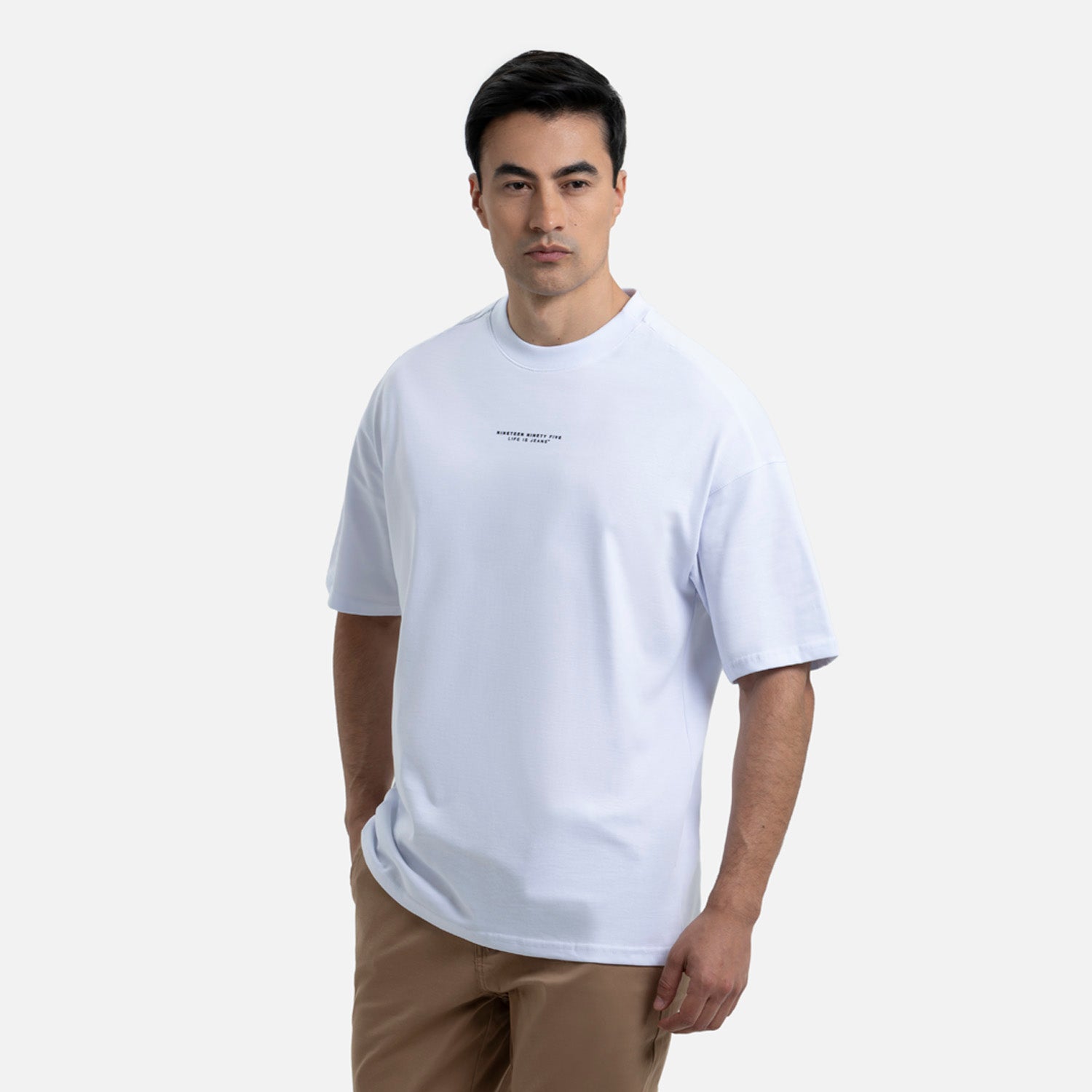 CAMISETA MANGA CORTA COLOR BLANCO OPTICO