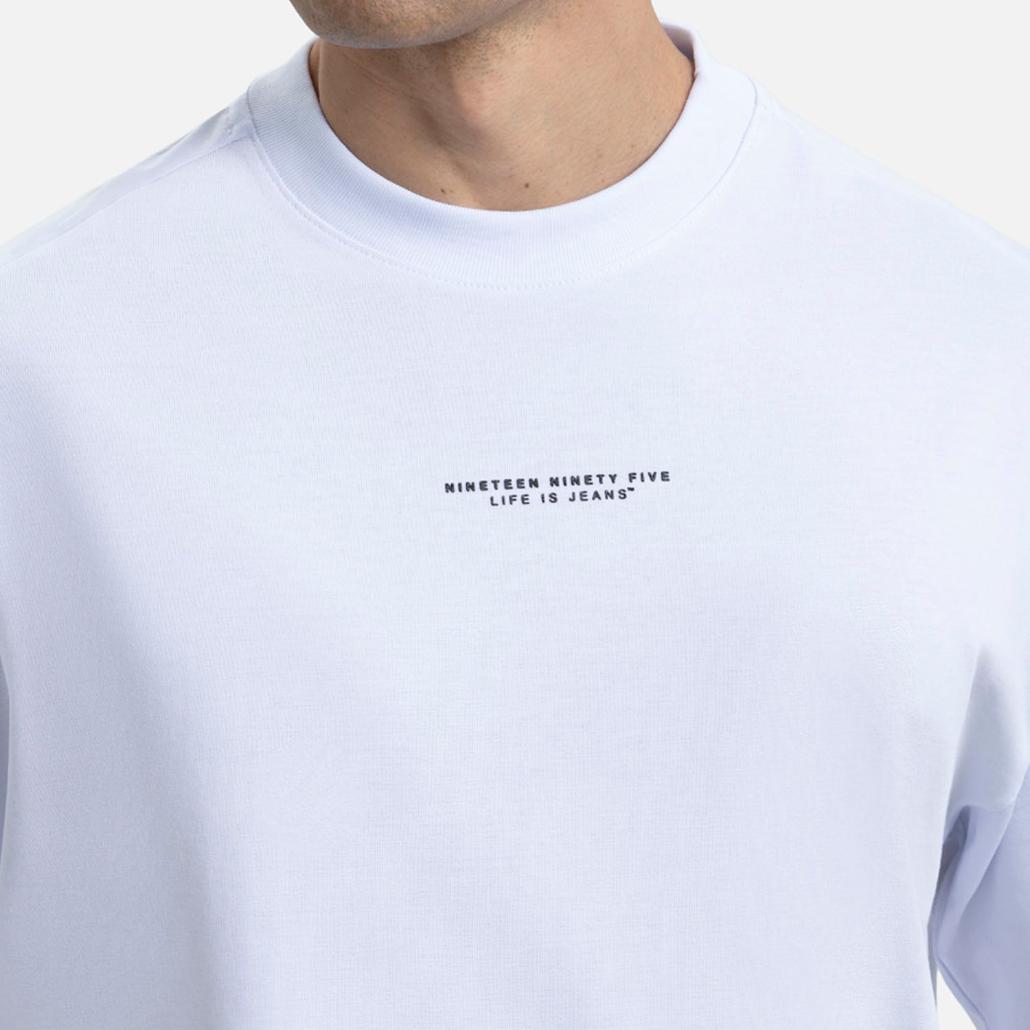 CAMISETA MANGA CORTA COLOR BLANCO OPTICO
