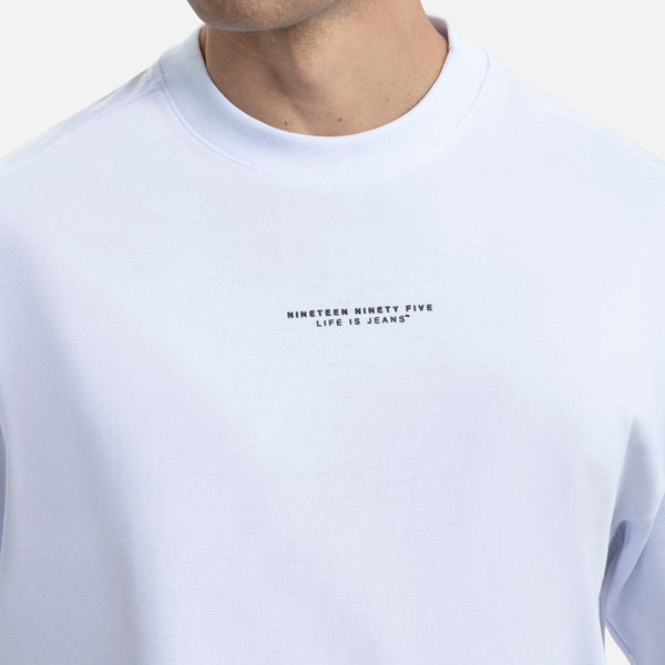 CAMISETA MANGA CORTA COLOR BLANCO OPTICO