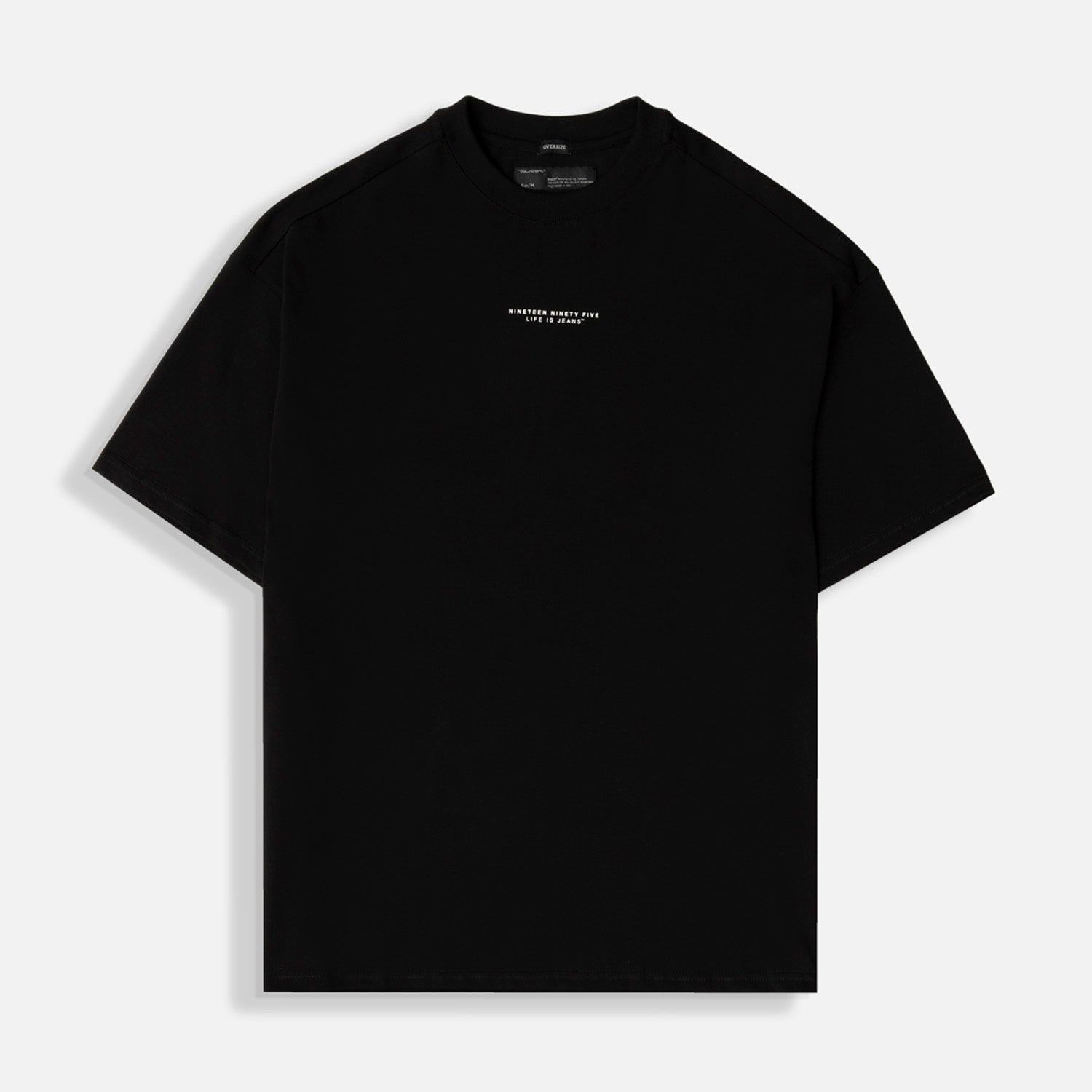 CAMISETA MANGA CORTA COLOR NEGRO
