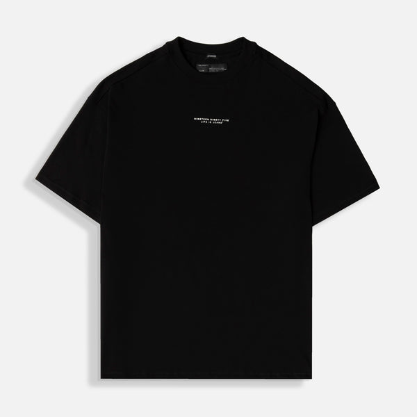 CAMISETA MANGA CORTA COLOR NEGRO