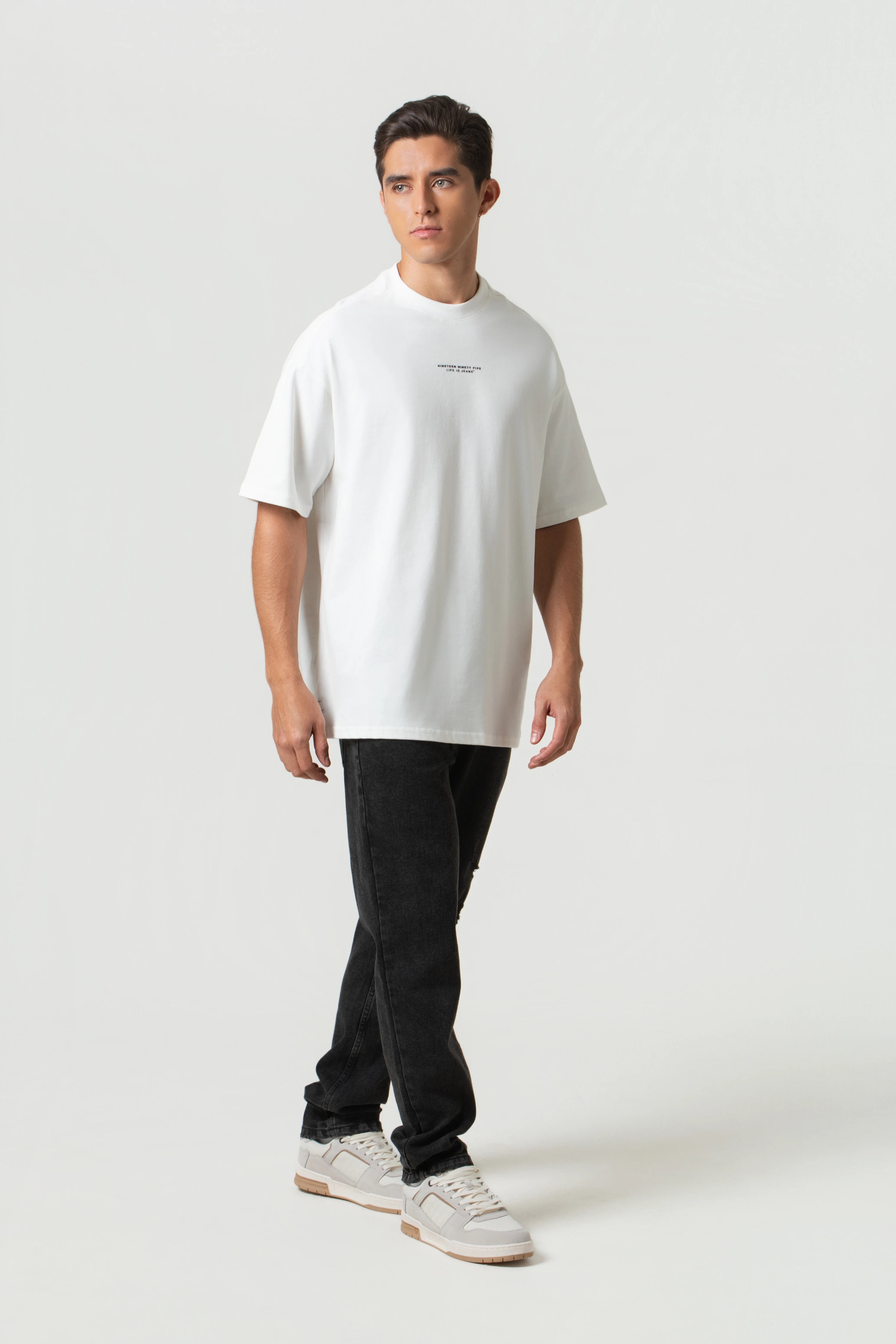 CAMISETA MANGA CORTA COLOR IVORY