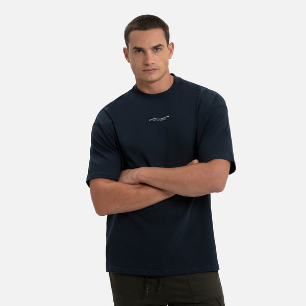 CAMISETA MANGA CORTA COLOR AZUL NOCHE