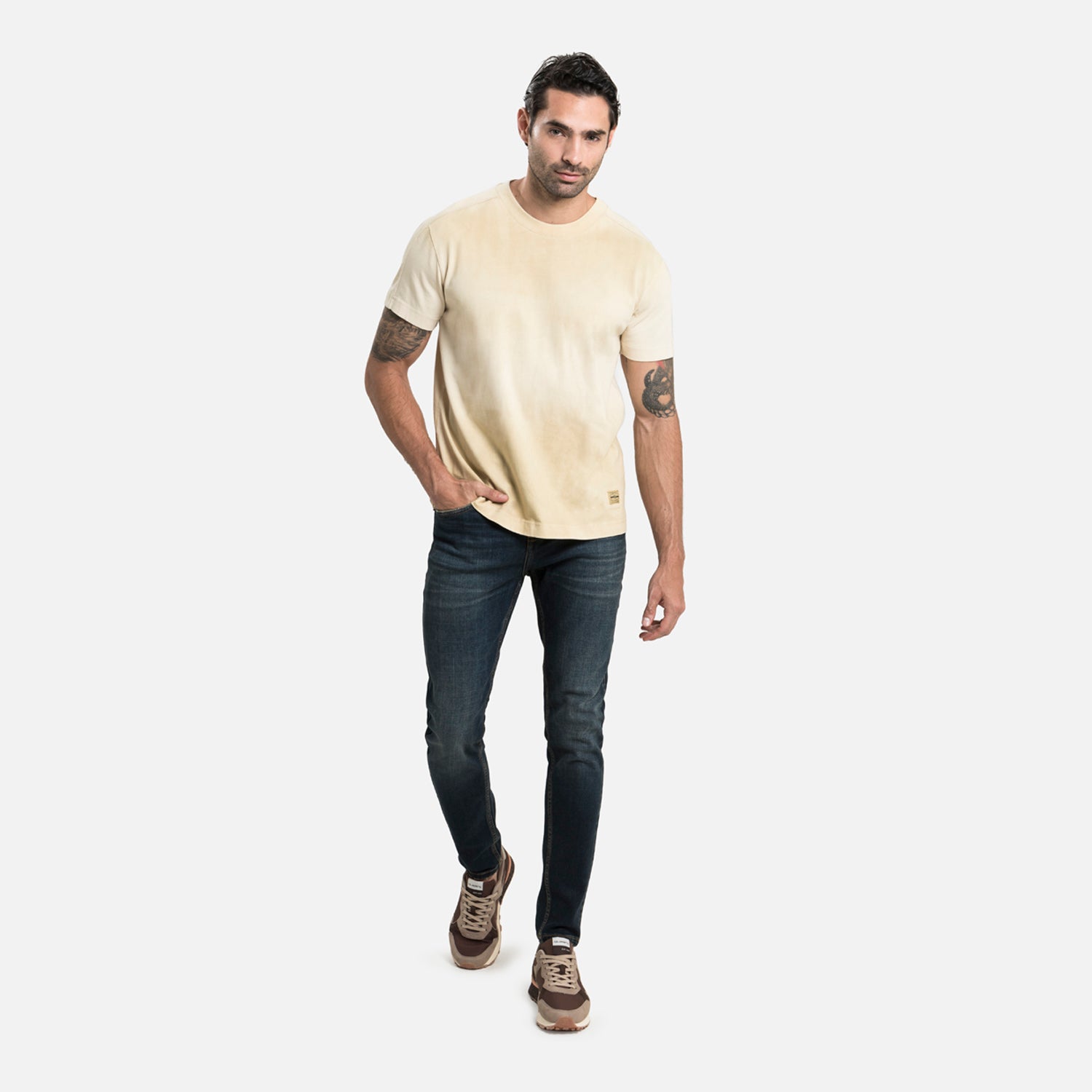 CAMISETA MANGA CORTA COLOR WHITECAP GRAY
