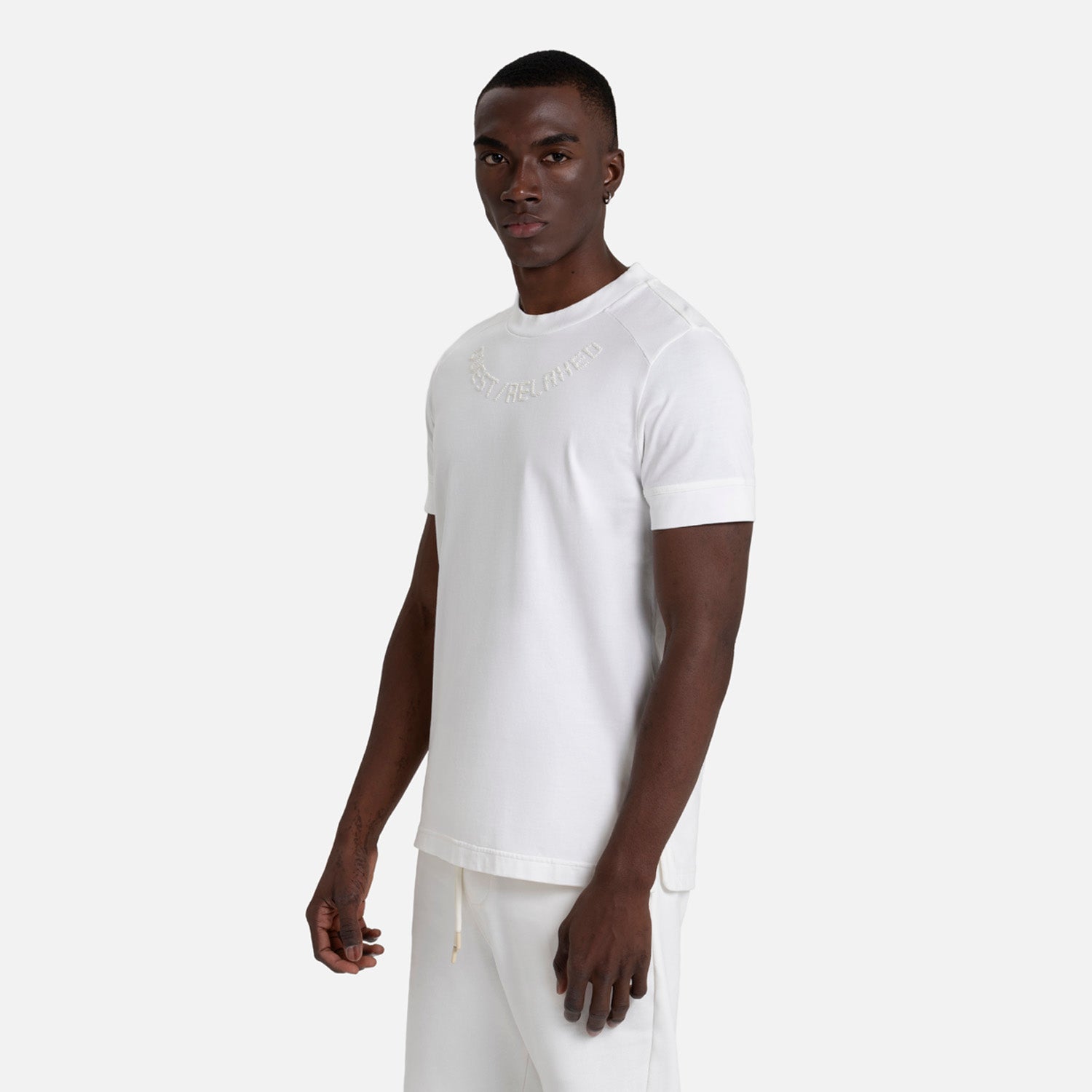 CAMISETA MANGA CORTA COLOR IVORY