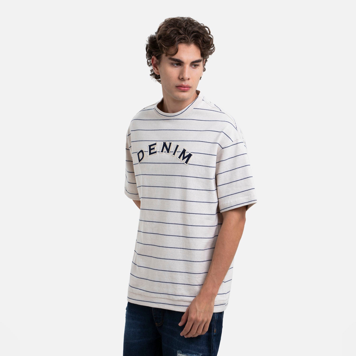 CAMISETA MANGA CORTA COLOR CRUDO