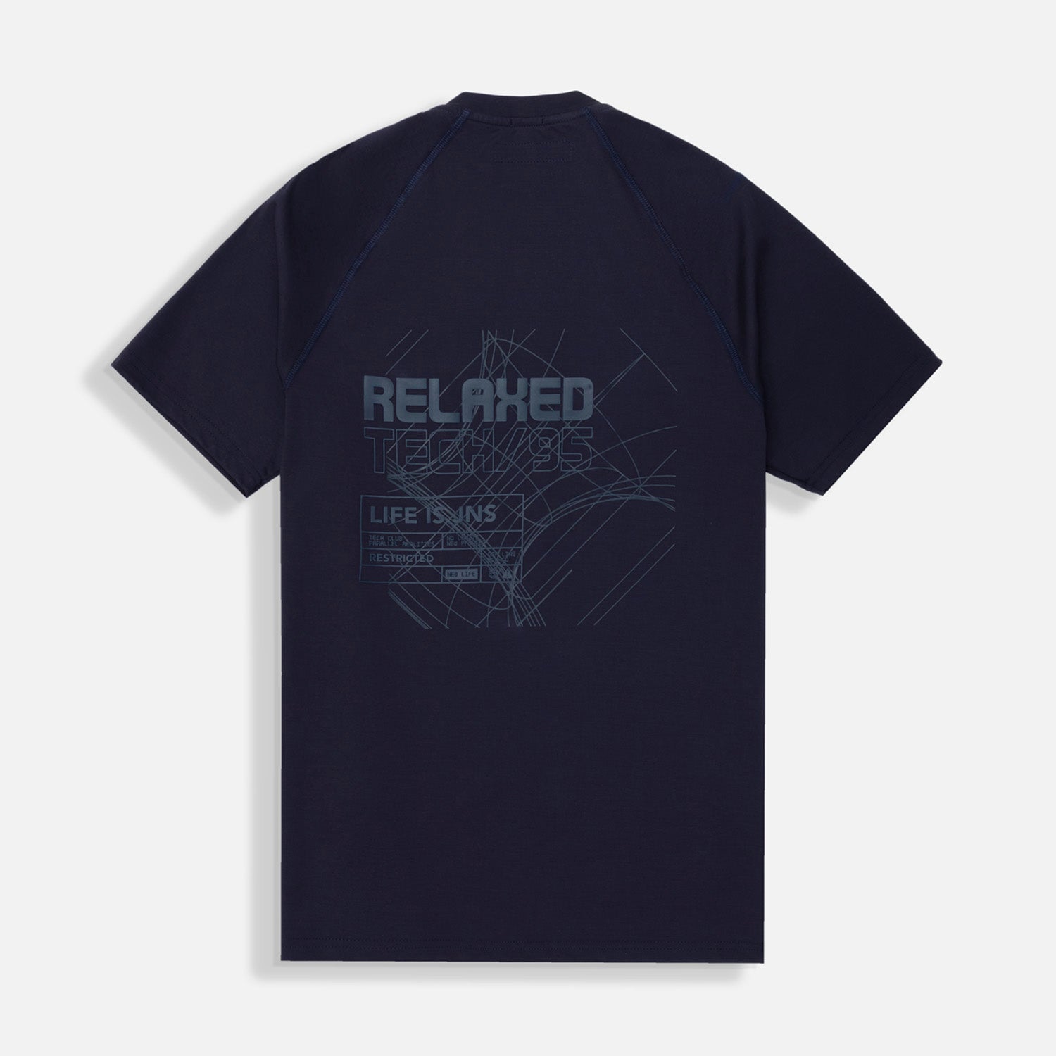 CAMISETA MANGA CORTA COLOR AZUL OSCURO