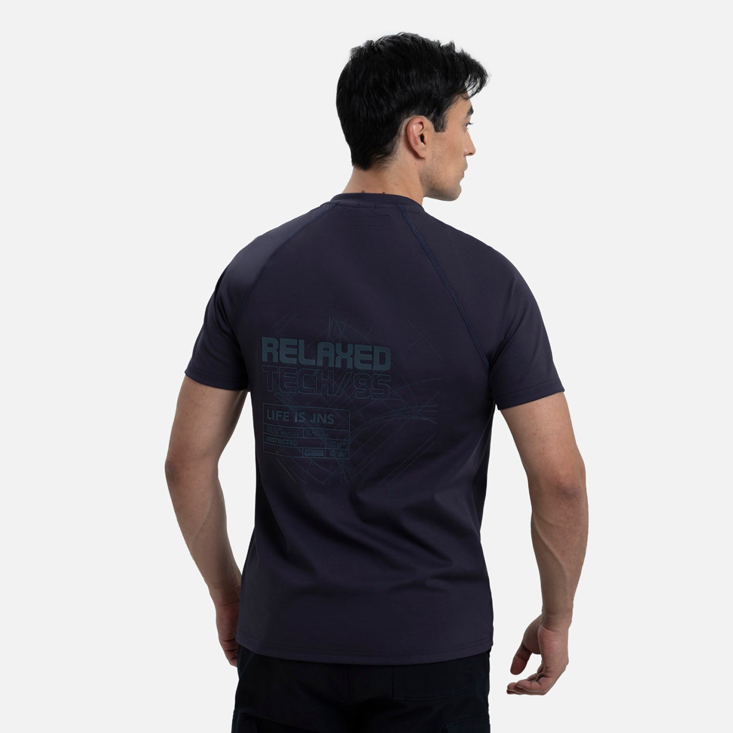 CAMISETA MANGA CORTA COLOR AZUL OSCURO