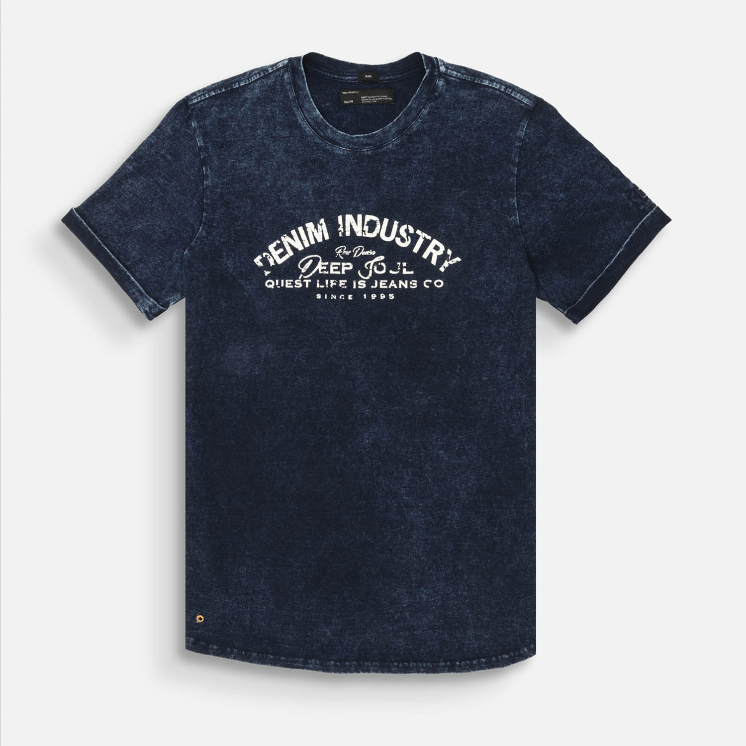 CAMISETA MANGA CORTA COLOR AZUL INDIGO