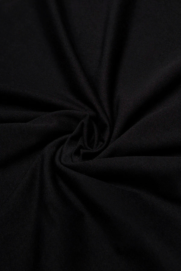 CAMISETA MANGA CORTA COLOR NEGRO
