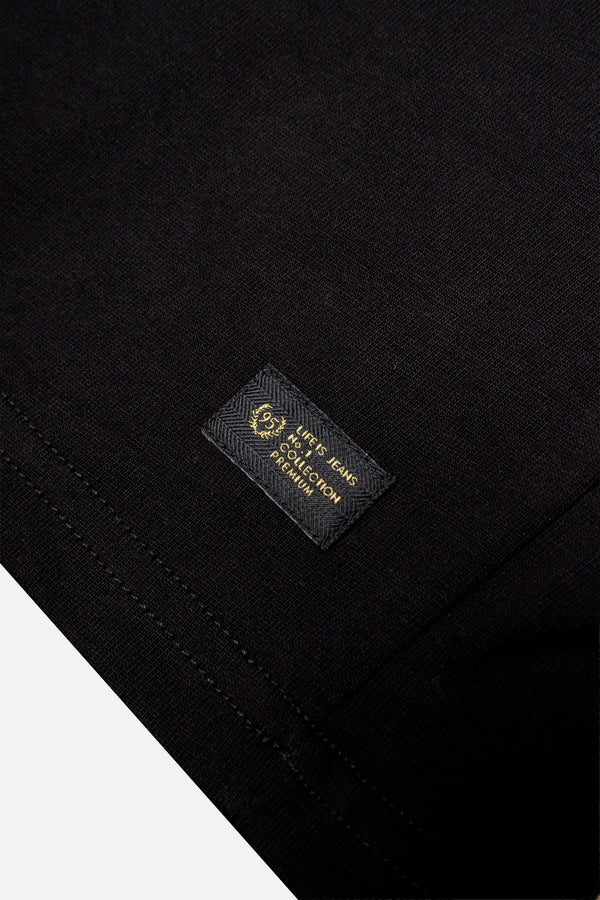 CAMISETA MANGA CORTA COLOR NEGRO