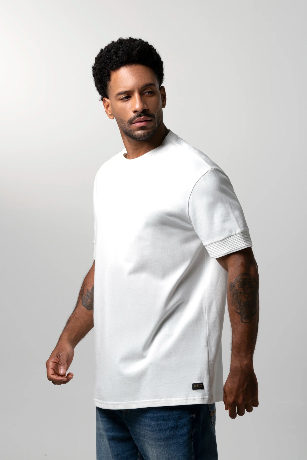 CAMISETA MANGA CORTA COLOR IVORY