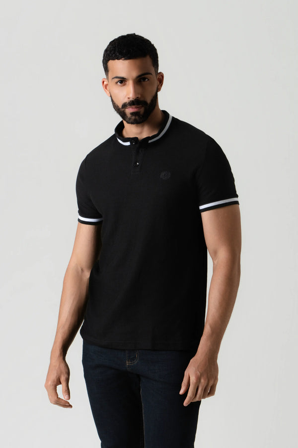 CAMISETA MANGA CORTA COLOR NEGRO