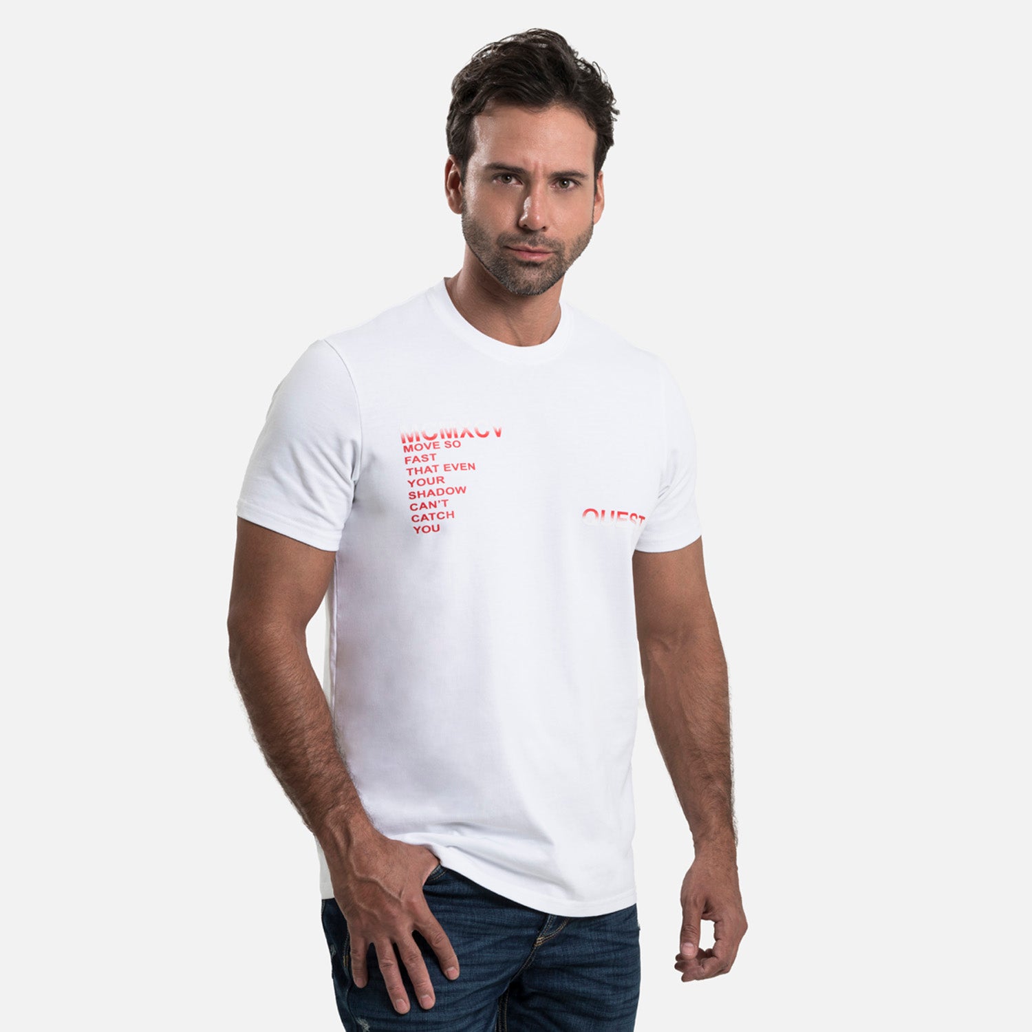 CAMISETA MANGA CORTA COLOR BLANCO OPTICO