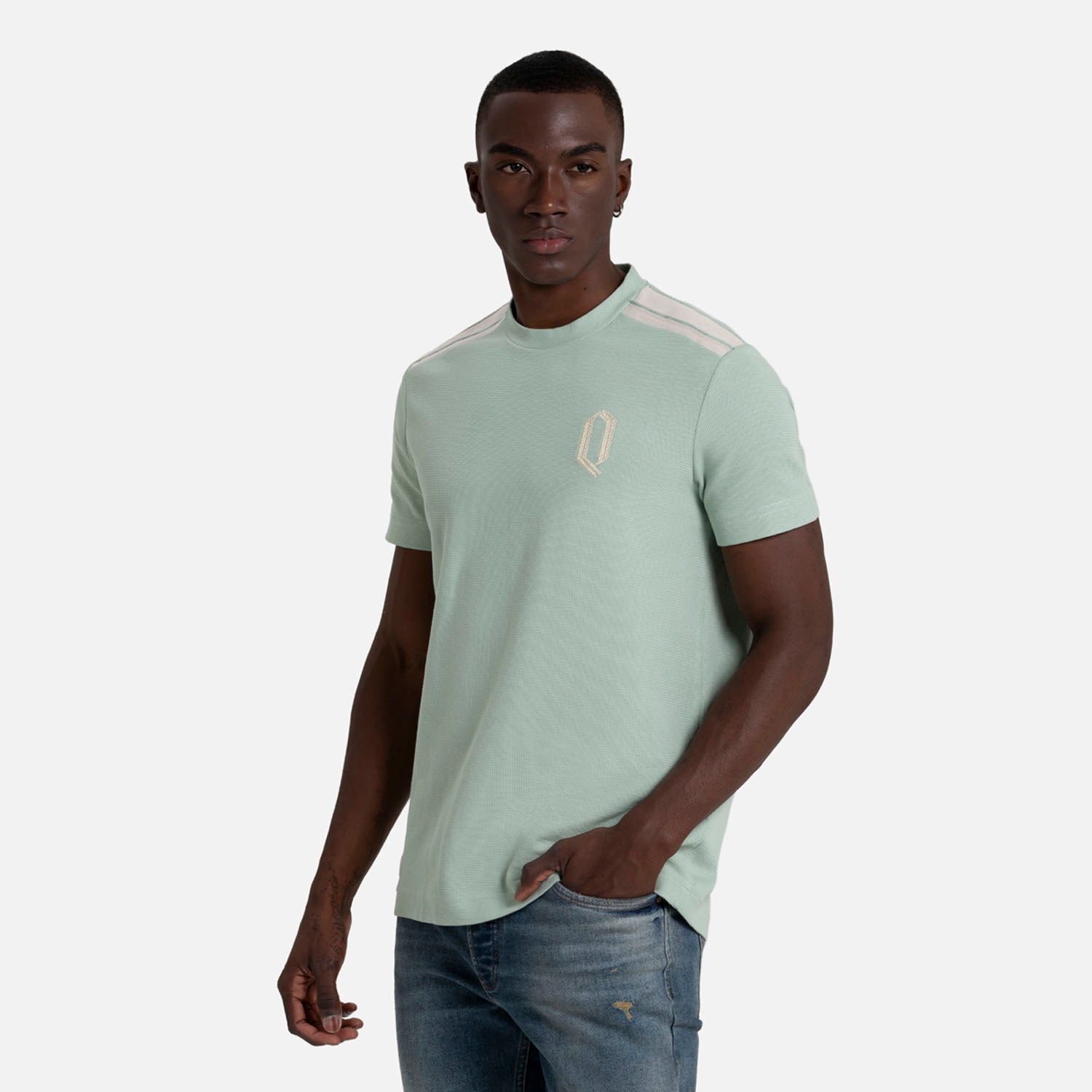 CAMISETA MANGA CORTA COLOR VERDE MENTA MEDIO