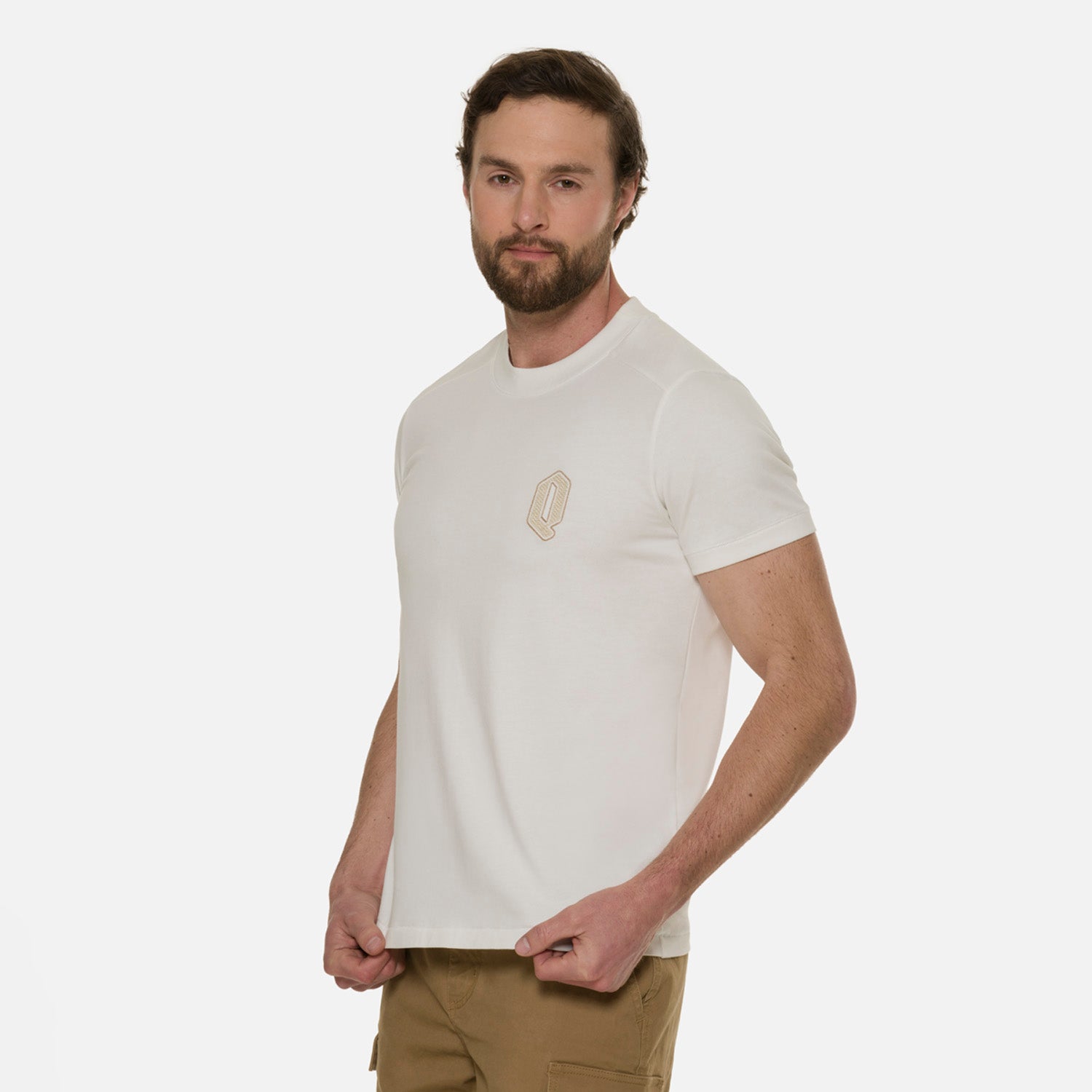 CAMISETA MANGA CORTA COLOR IVORY