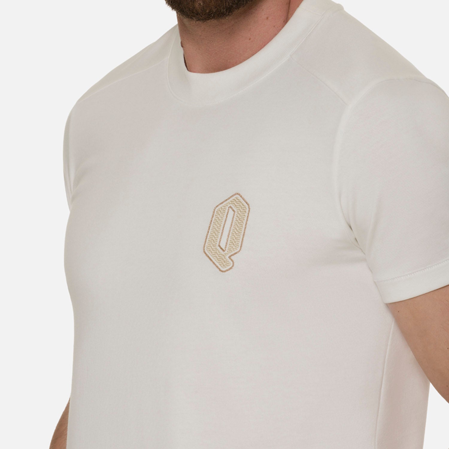 CAMISETA MANGA CORTA COLOR IVORY