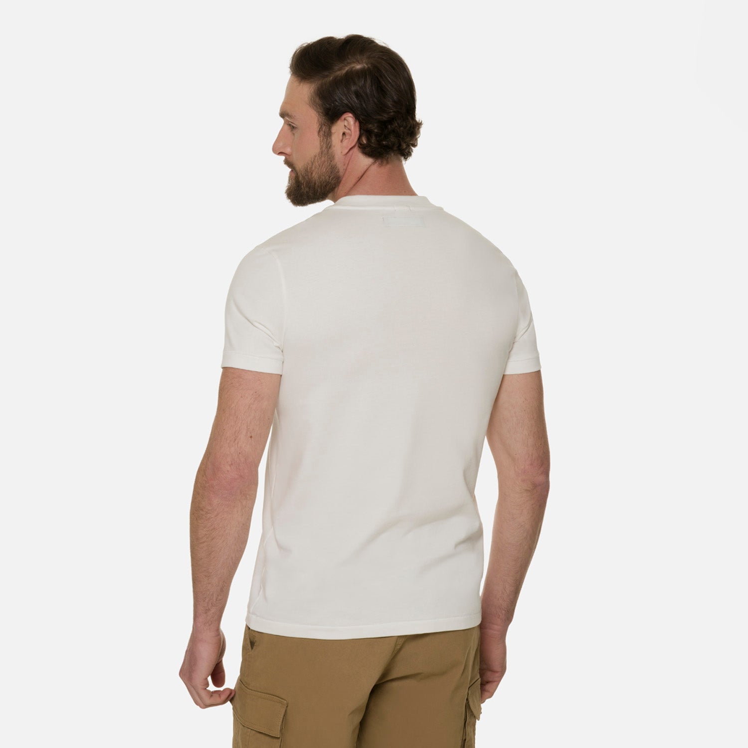 CAMISETA MANGA CORTA COLOR IVORY