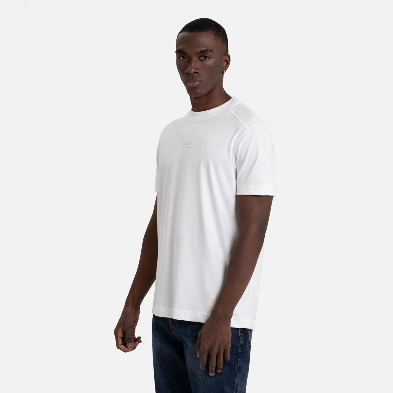 CAMISETA MANGA CORTA COLOR IVORY