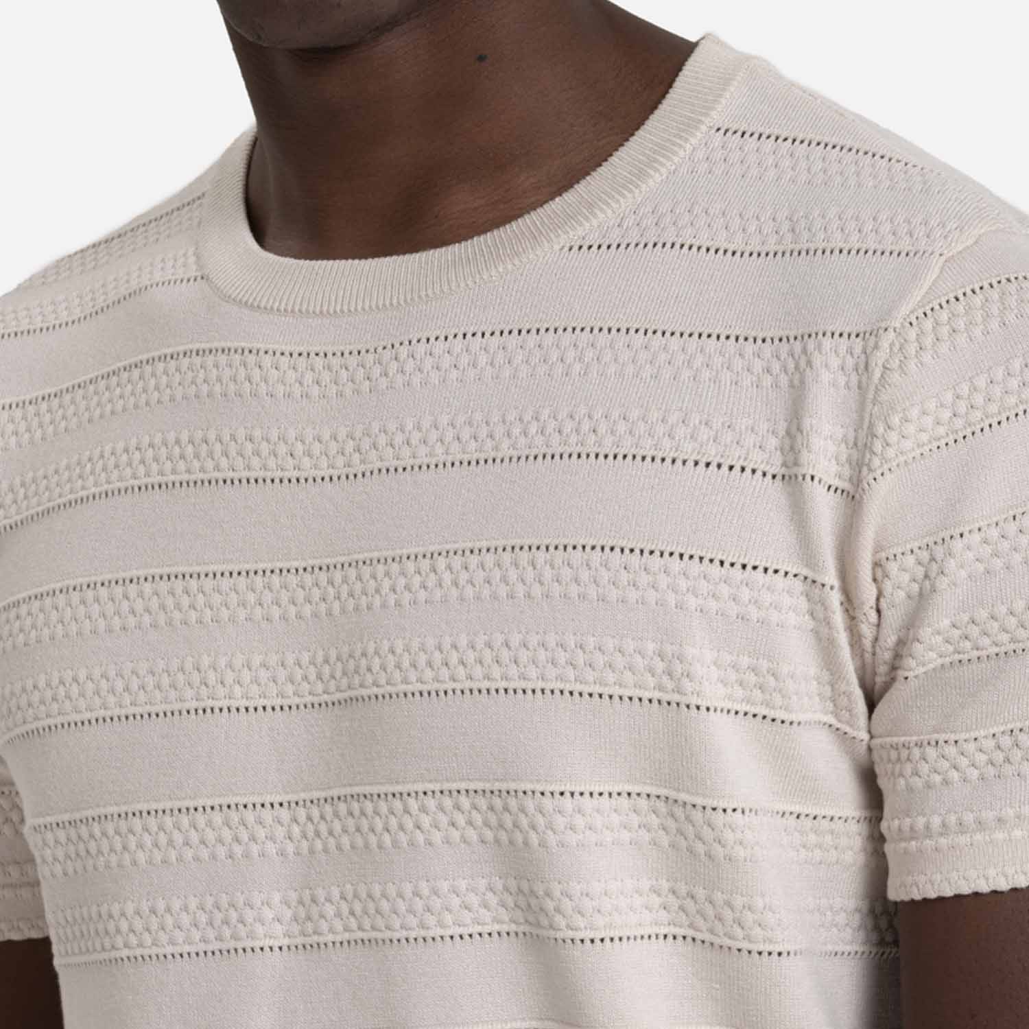 CAMISETA MANGA CORTA COLOR IVORY