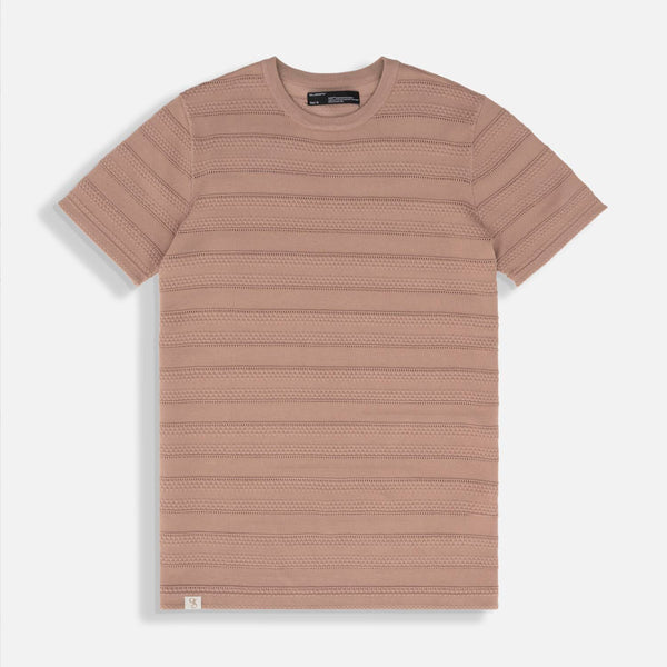 CAMISETA MANGA CORTA COLOR TAUPE