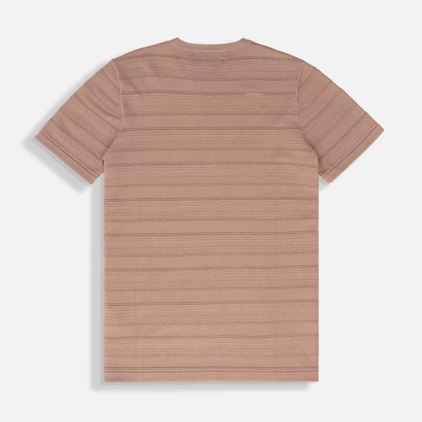 CAMISETA MANGA CORTA COLOR TAUPE