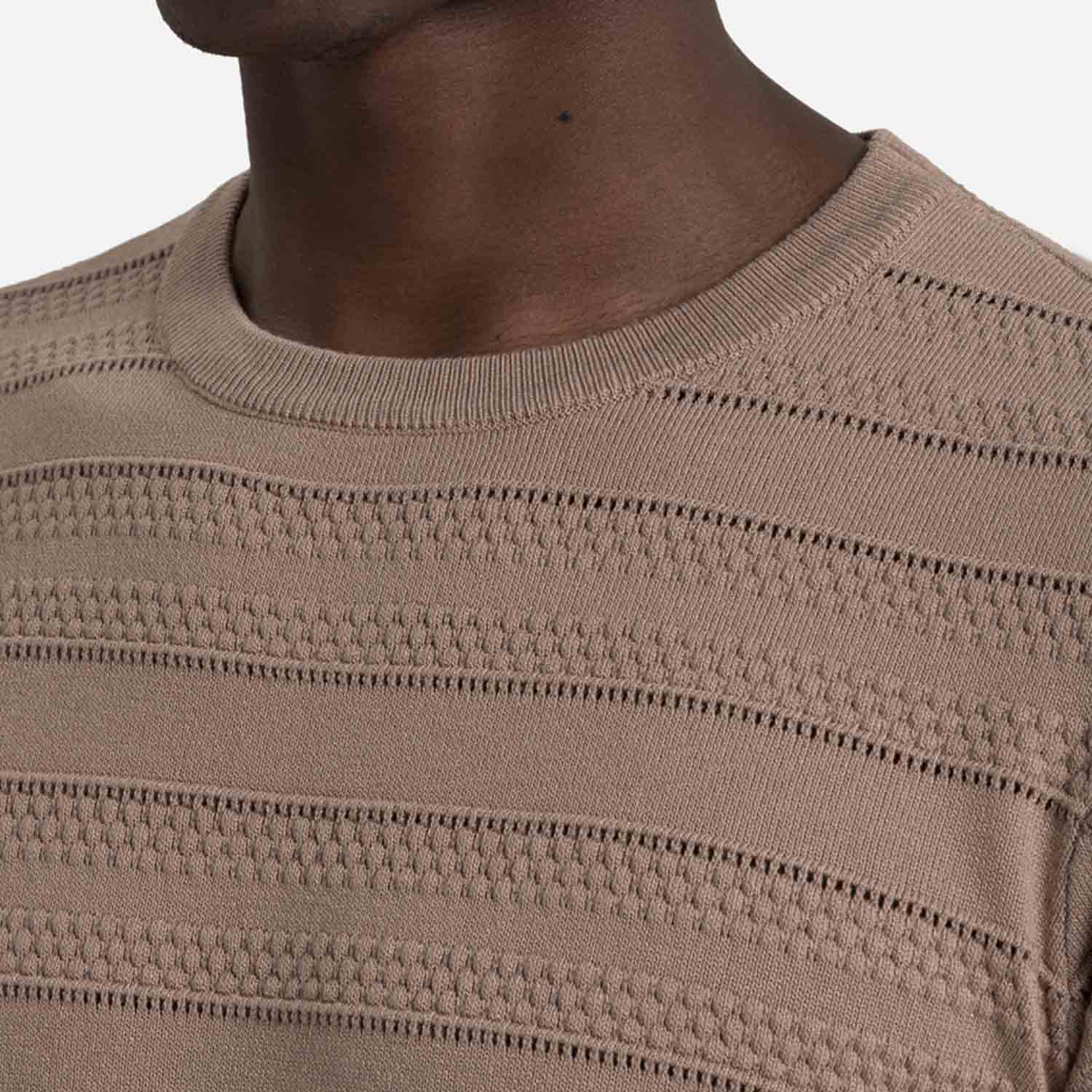 CAMISETA MANGA CORTA COLOR TAUPE