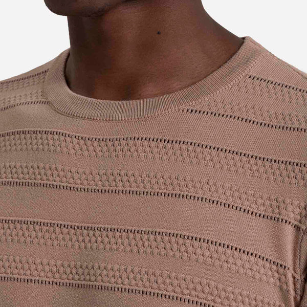 CAMISETA MANGA CORTA COLOR TAUPE
