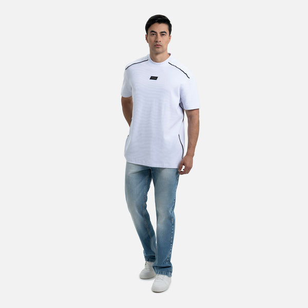 CAMISETA MANGA CORTA COLOR BLANCO OPTICO