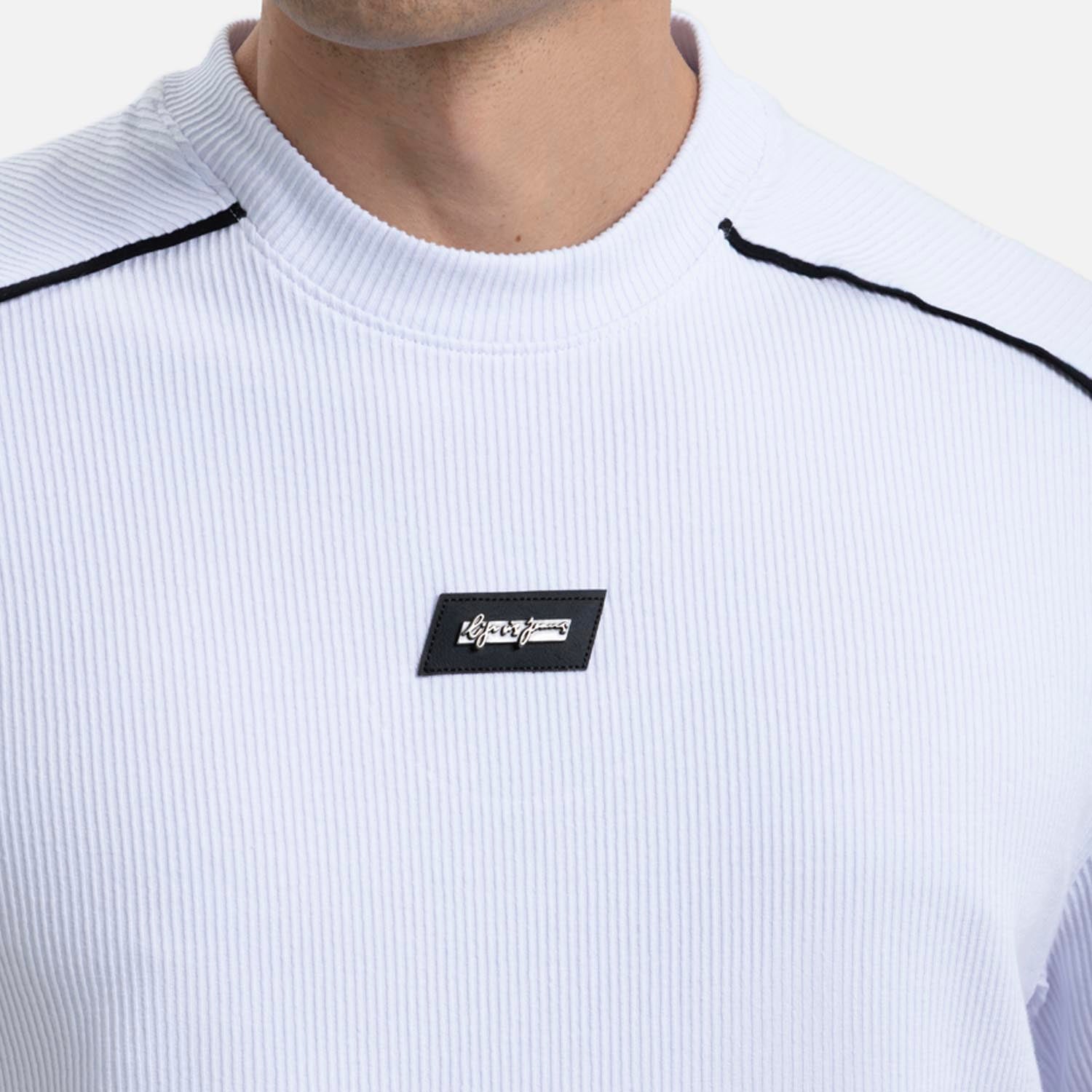 CAMISETA MANGA CORTA COLOR BLANCO OPTICO