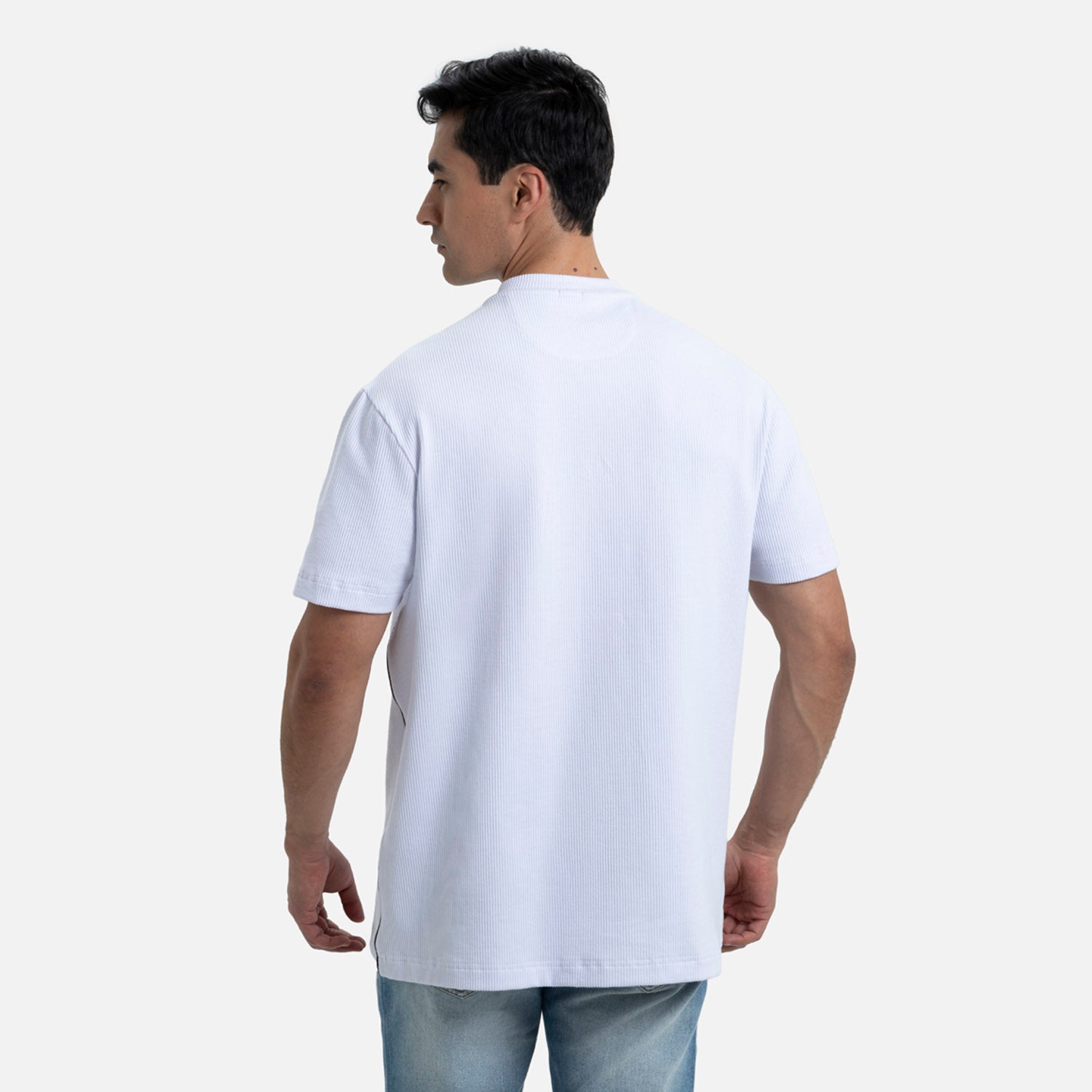 CAMISETA MANGA CORTA COLOR BLANCO OPTICO