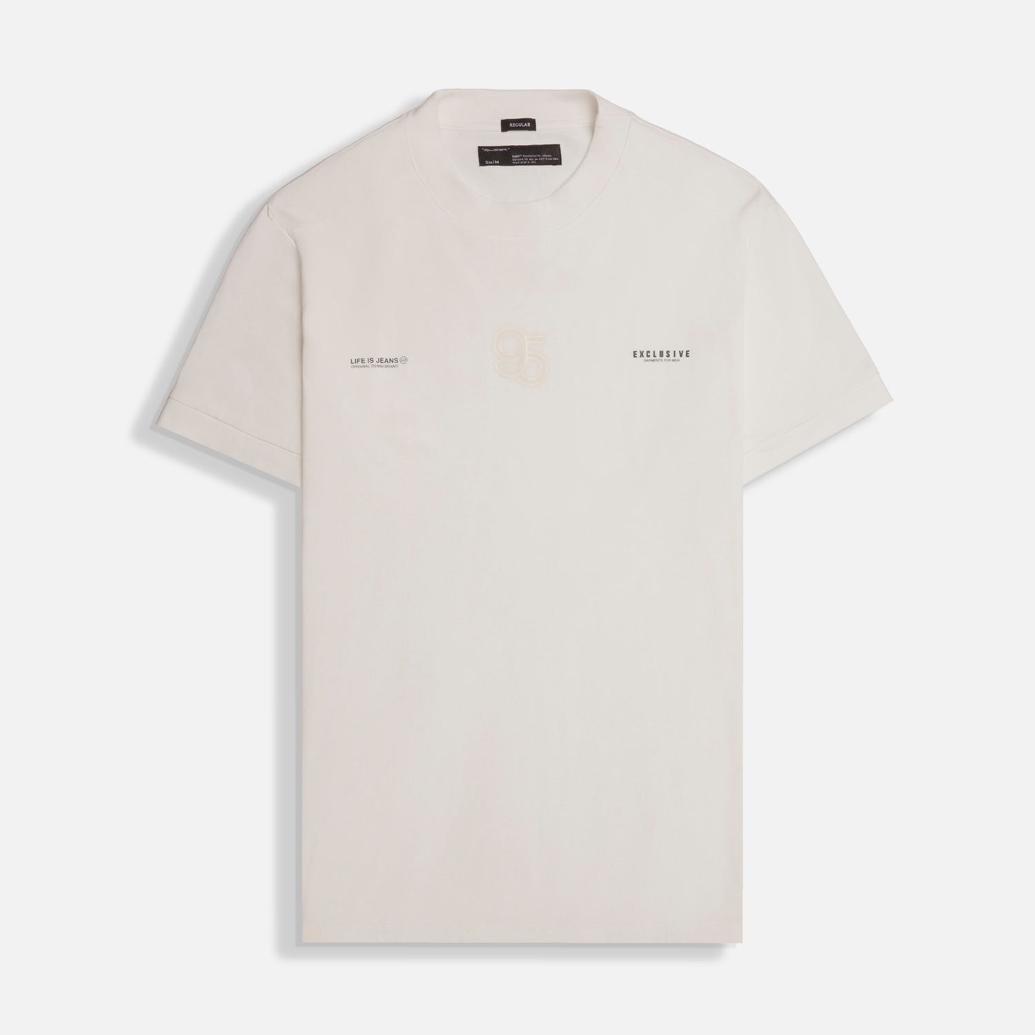 CAMISETA MANGA CORTA COLOR IVORY