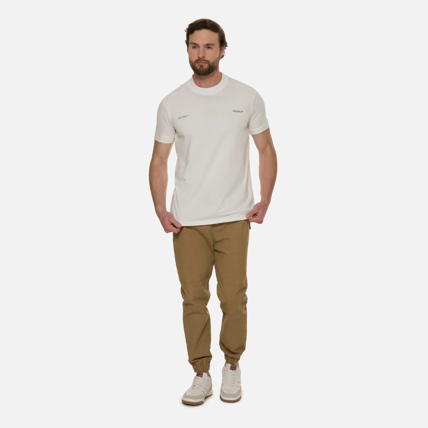 CAMISETA MANGA CORTA COLOR IVORY