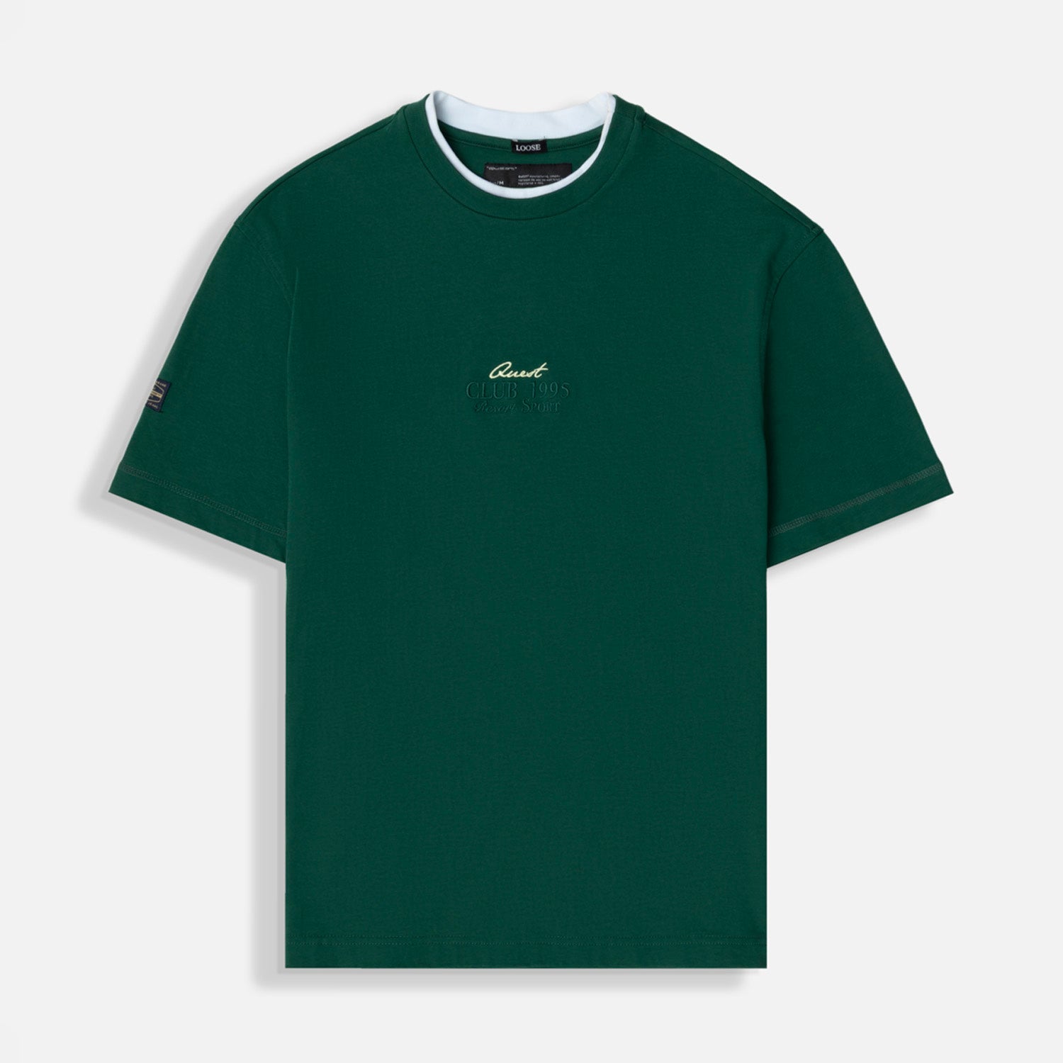 CAMISETA MANGA CORTA COLOR VERDE PRADERA