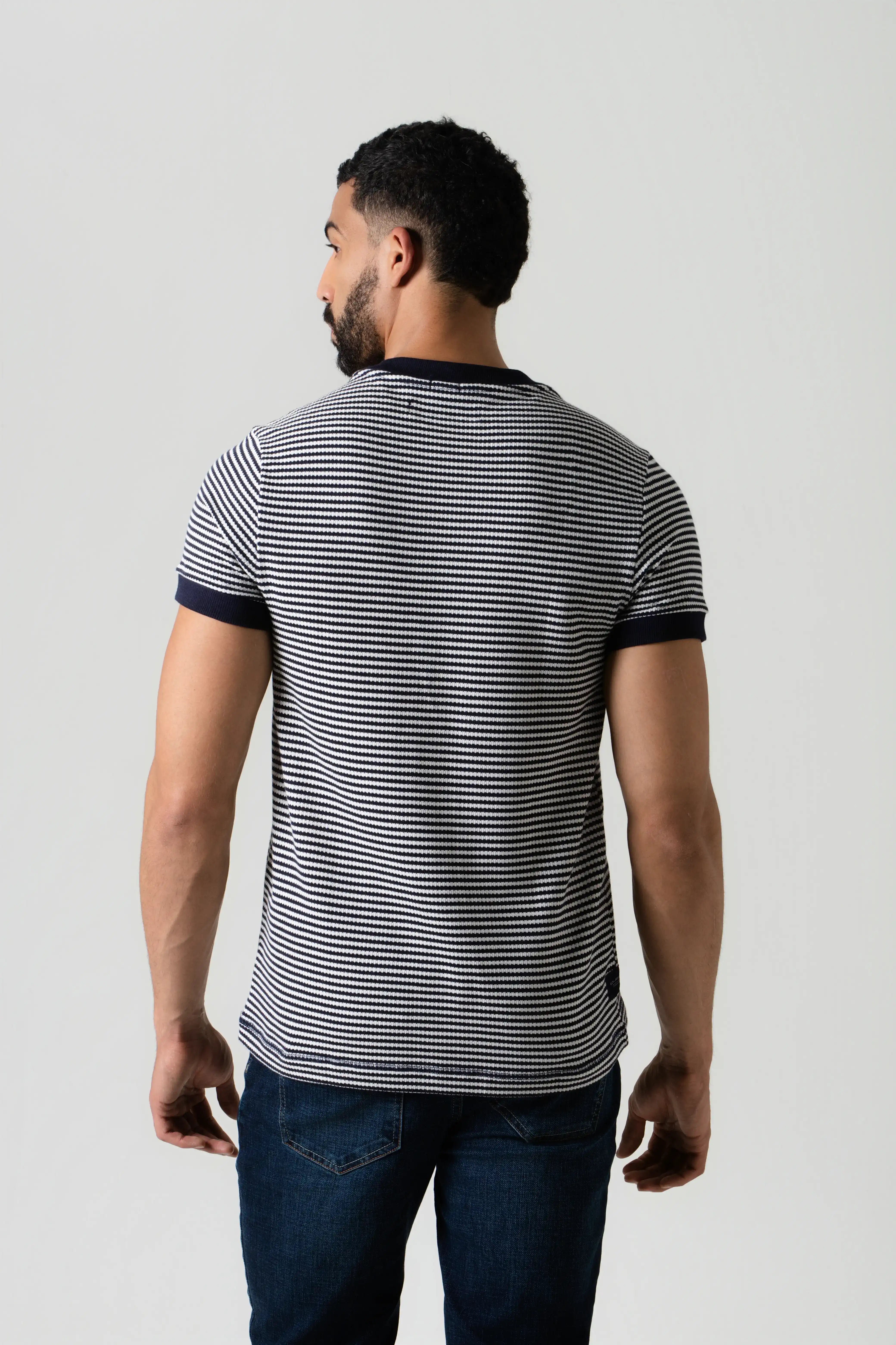 CAMISETA MANGA CORTA COLOR AZUL OSCURO