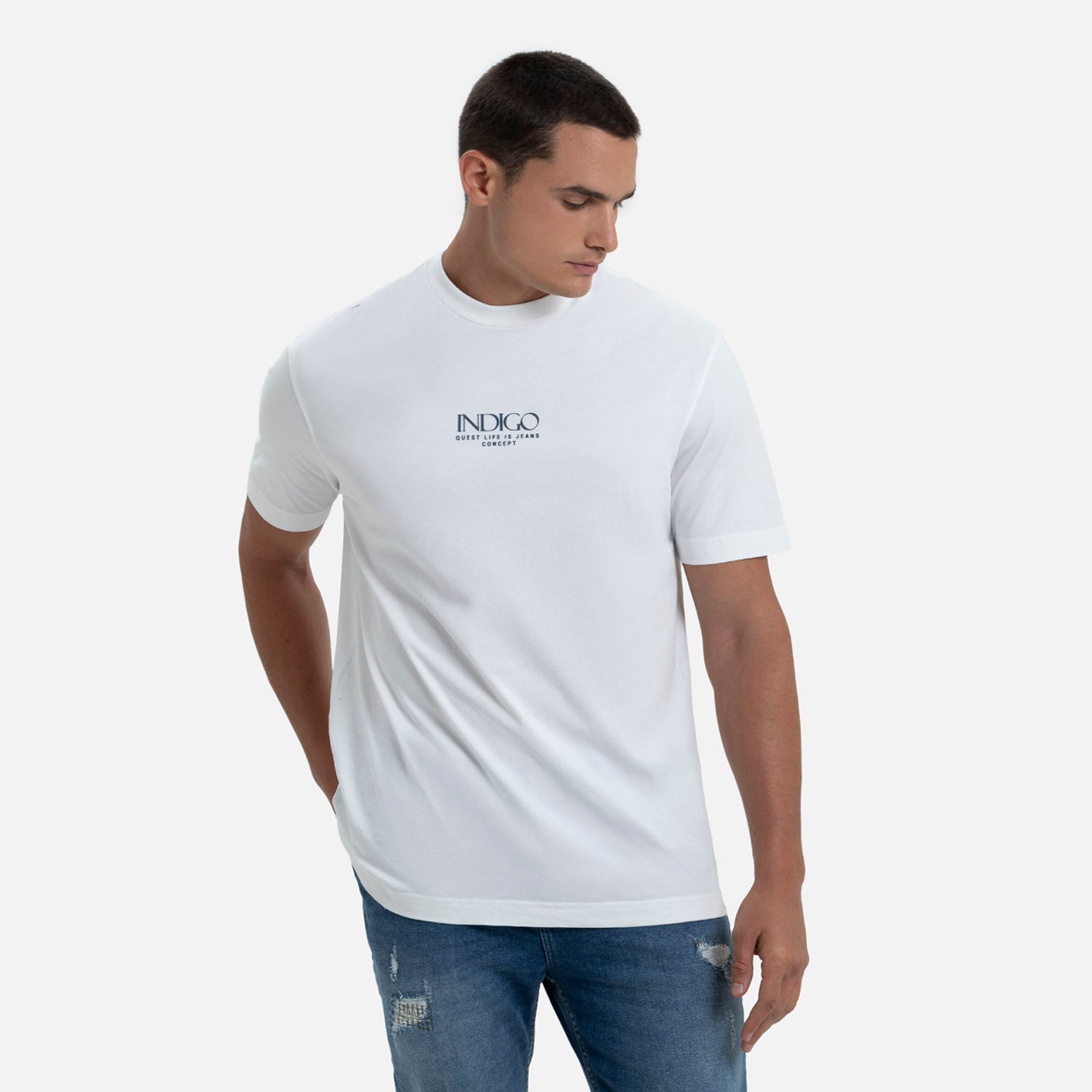 CAMISETA MANGA CORTA COLOR IVORY