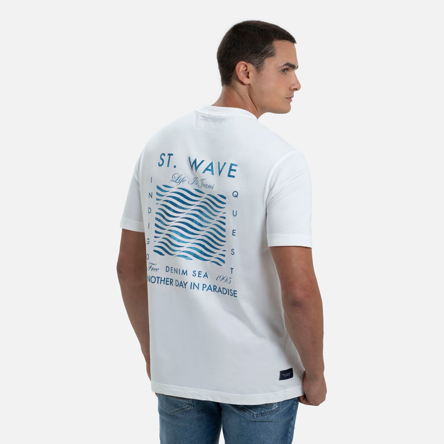 CAMISETA MANGA CORTA COLOR IVORY