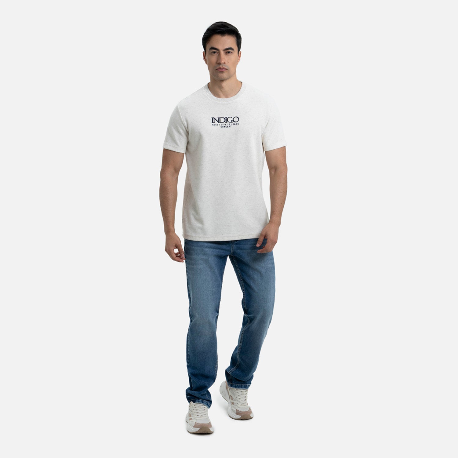 CAMISETA MANGA CORTA COLOR CRUDO