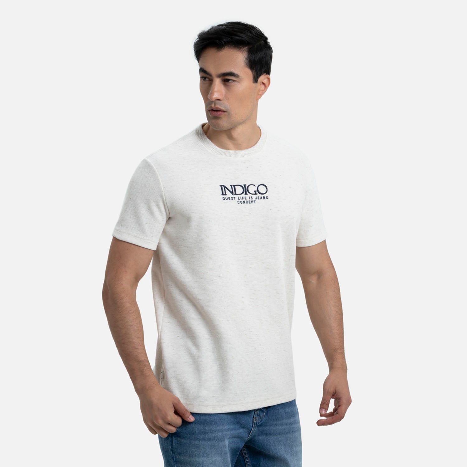 CAMISETA MANGA CORTA COLOR CRUDO