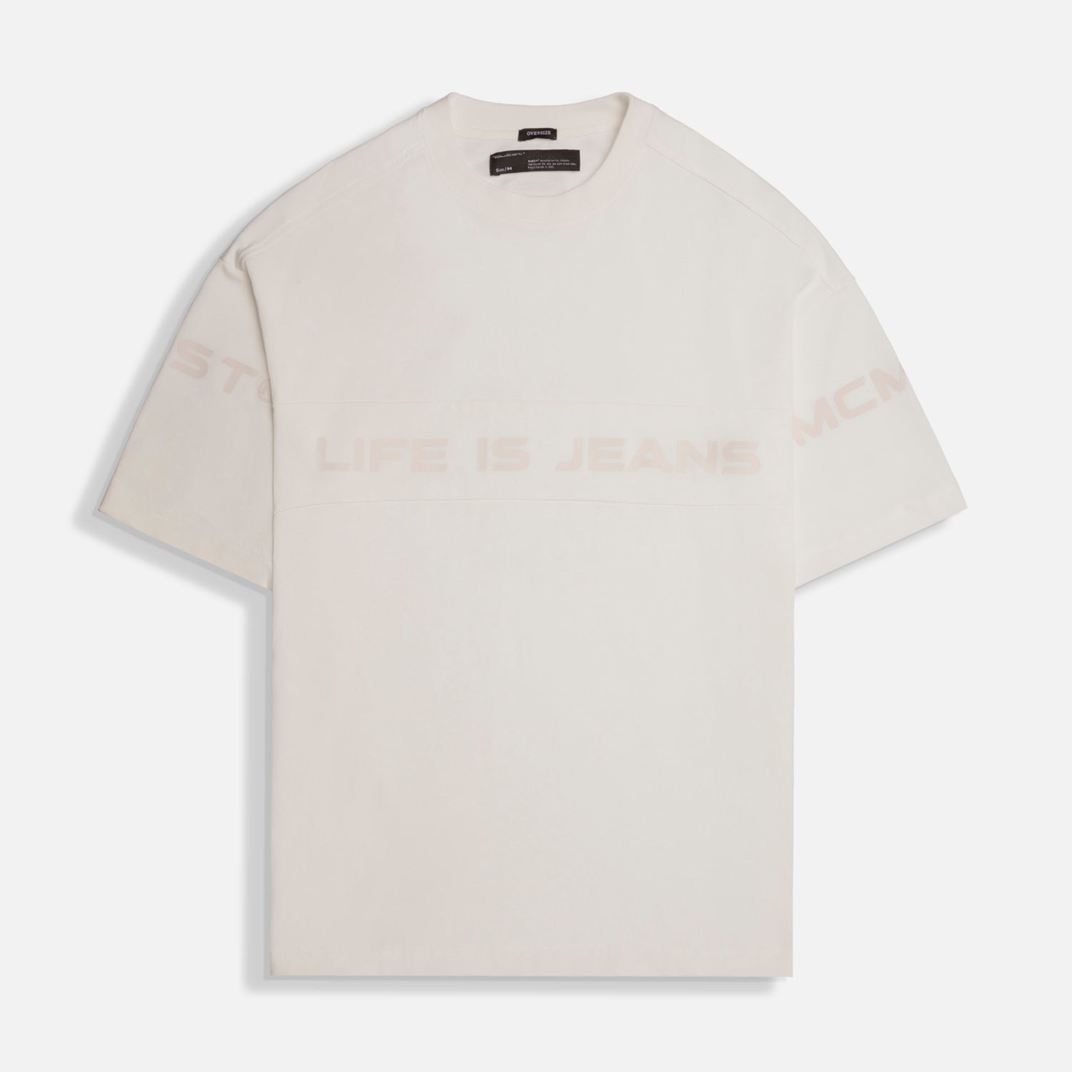 CAMISETA MANGA CORTA COLOR IVORY